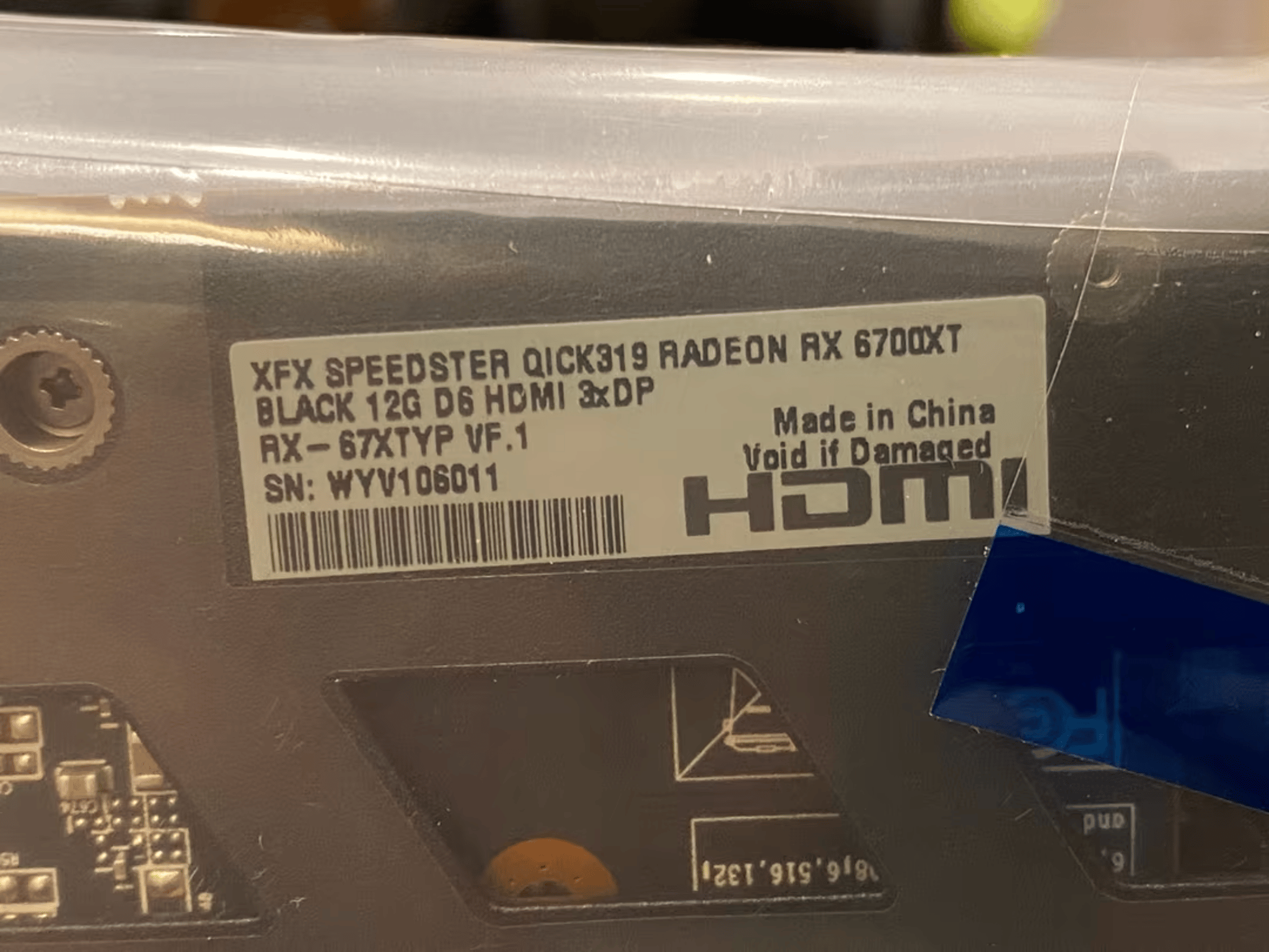 XFX Radeon RX 6700XT QUIK 12GB GDDR6