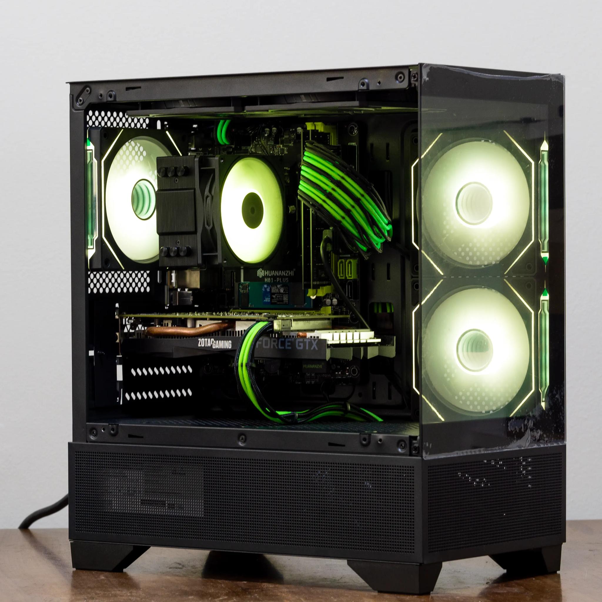 🟩Poison🟩 Intel i7| NVIDIA GTX1660| 16GB RAM| 512GB M.2 SSD| RGB| WiFi| Budget 1080p Gaming PC