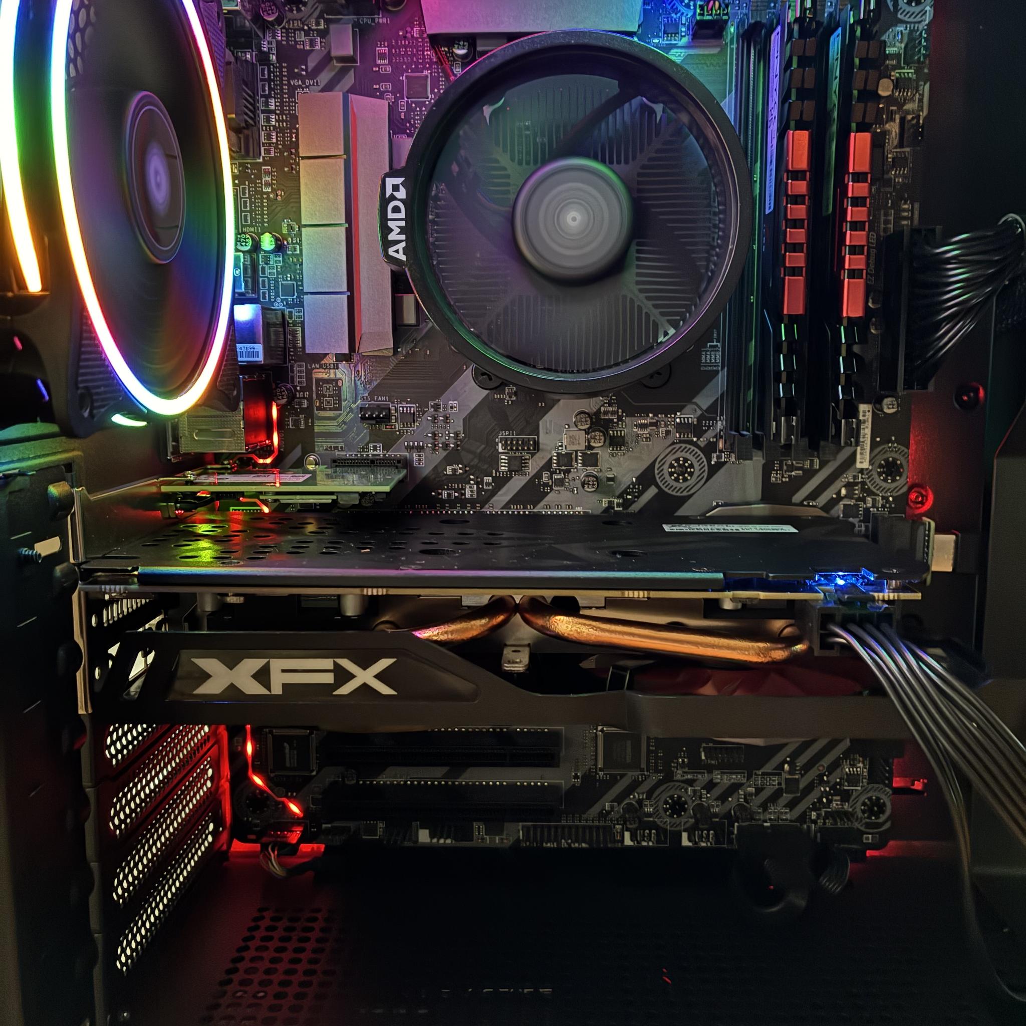 R5 2600 RX 570 8GB CUSTOM GAMING PC 16GB DDR4 512GB NVME SSD WIFI WINDOWS 10/11