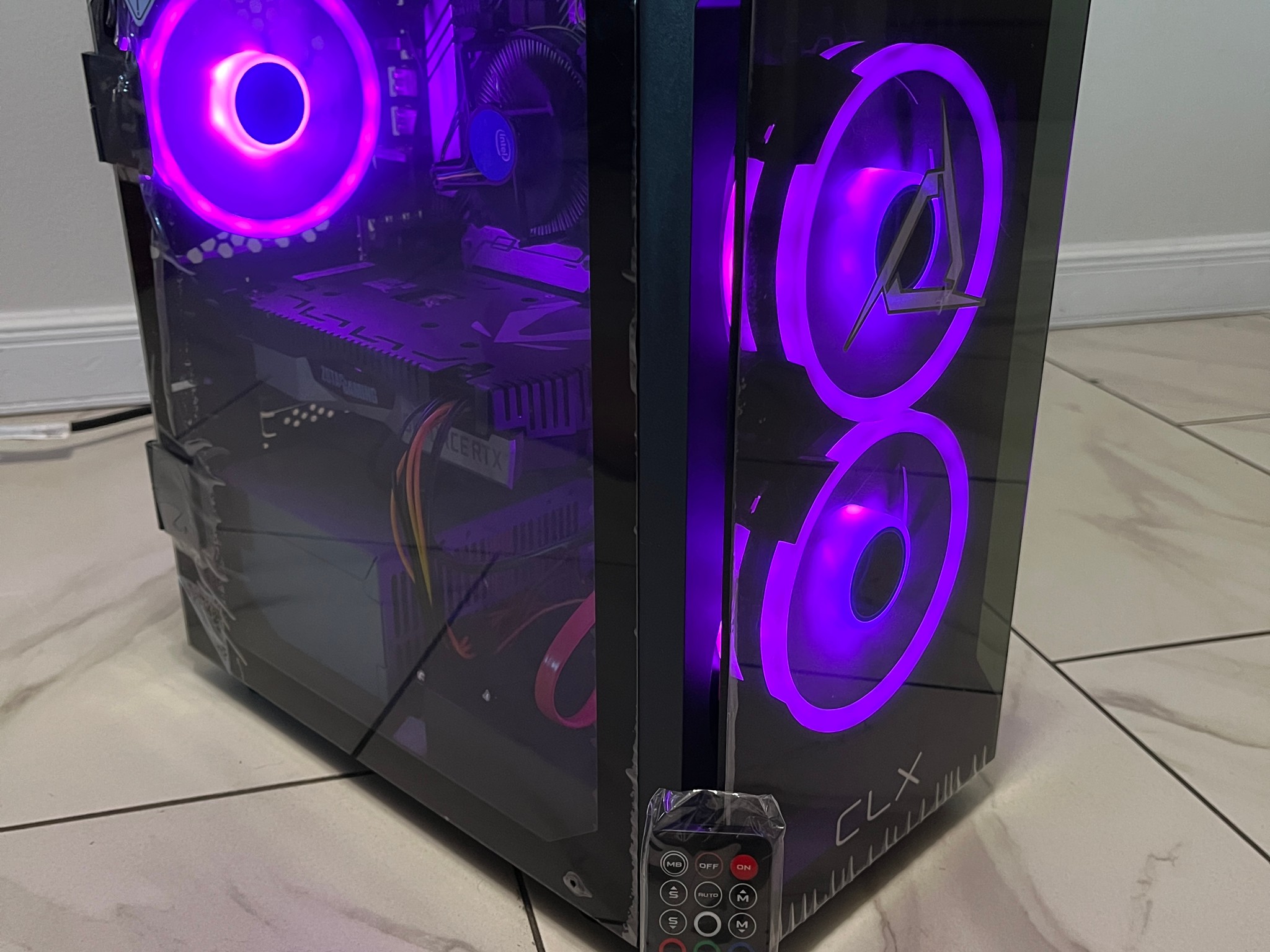 NVIDIA RTX 2060, Intel Core i3-10100, 16GB RAM, 2.2TB Storage, Gaming PC w/ Wi-Fi, BT & RGB Remote