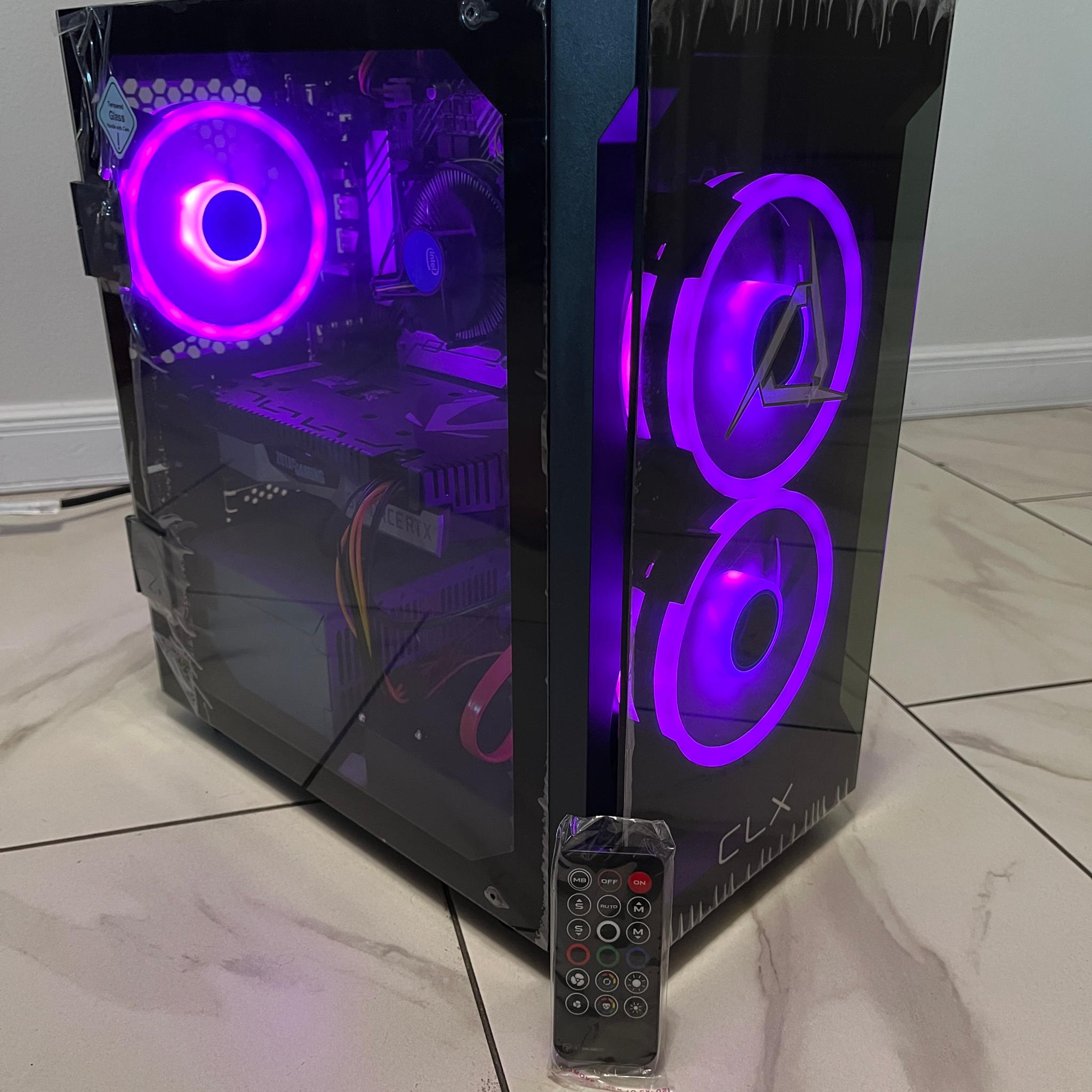 NVIDIA RTX 2060, Intel Core i3-10100, 16GB RAM, 2.2TB Storage, Gaming PC w/ Wi-Fi, BT & RGB Remote