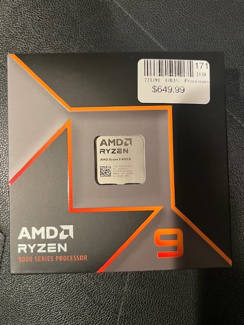 BRAND NEW AMD Ryzen 9 9950X Granite Ridge AM5 4.30GHz 16-Core Boxed Processor