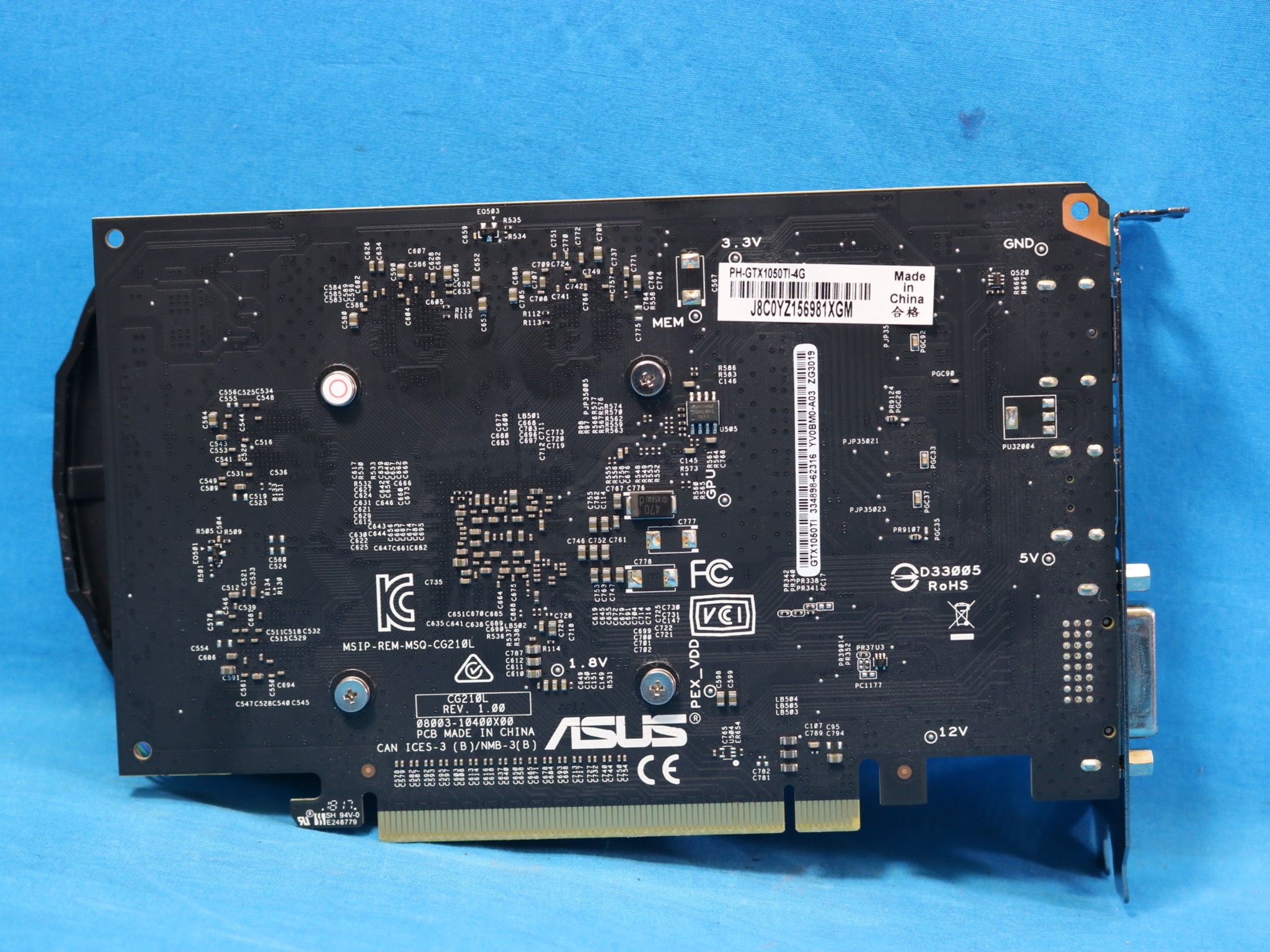ASUS GeForce GTX 1050 Ti Phoenix 4GB GDDR5 PCIe 3.0 x16 Desktop GPU - 4211706701
