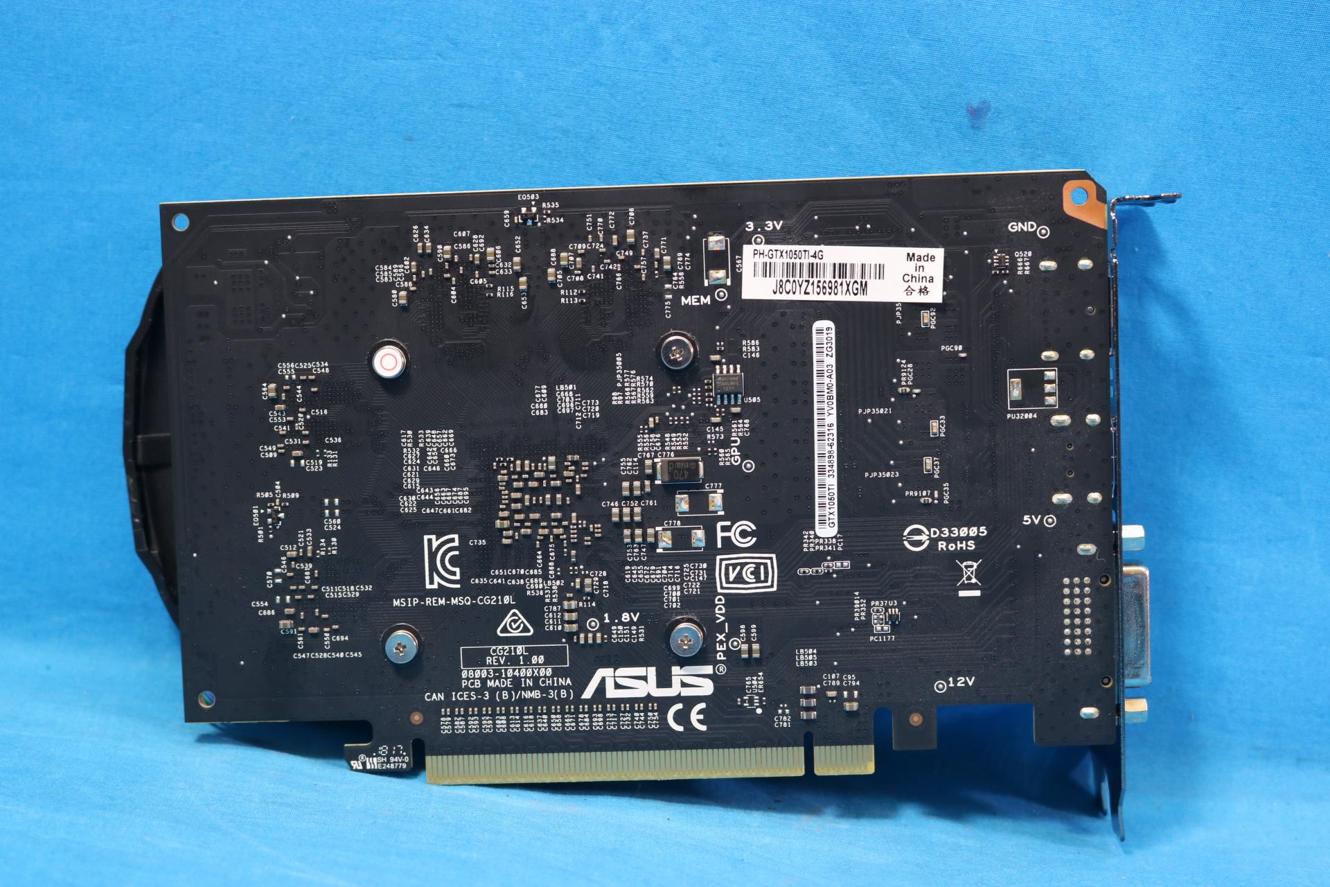 ASUS GeForce GTX 1050 Ti Phoenix 4GB GDDR5 PCIe 3.0 x16 Desktop GPU - 4211706701