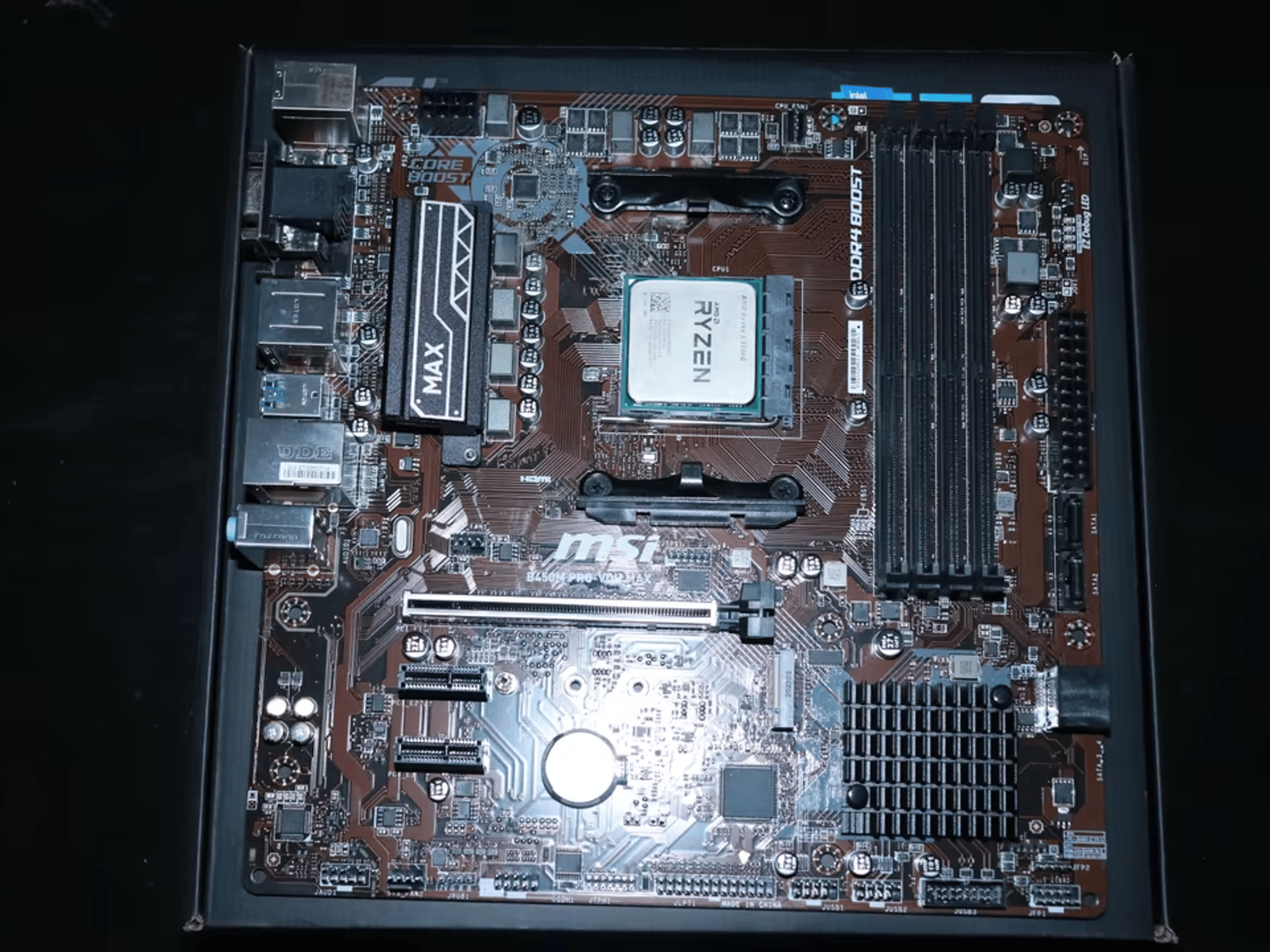 Combo Deal MSI B450m Pro VDH MAX with Ryzen 3 3200G also includes CPU Stock Fan