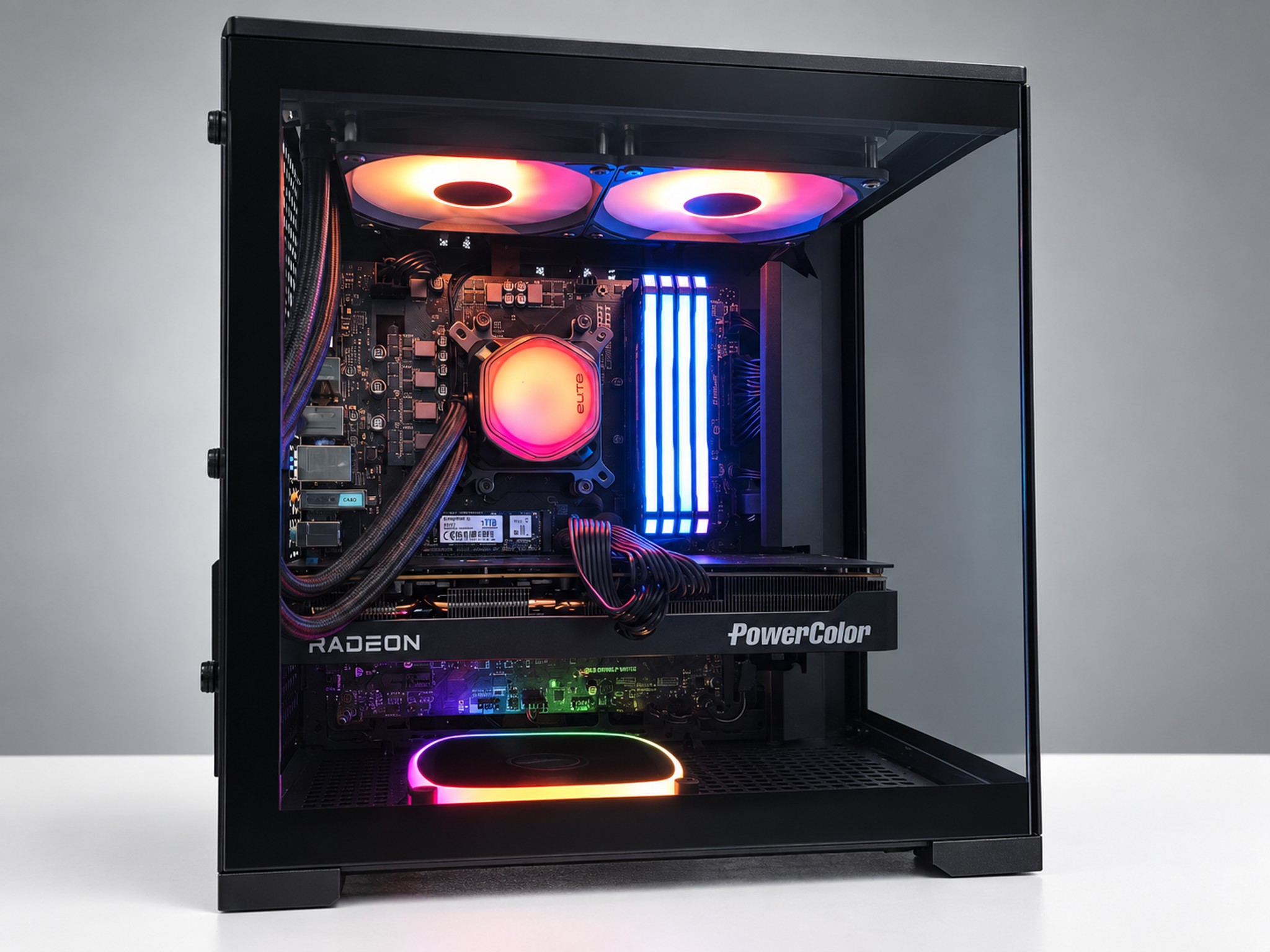 RX 9070 16GB 4K Gaming PC | Ryzen 7 5800X3D 8-Core | 64GB DDR4-3600 | 1TB NVMe | Wi-Fi | Bluetooth