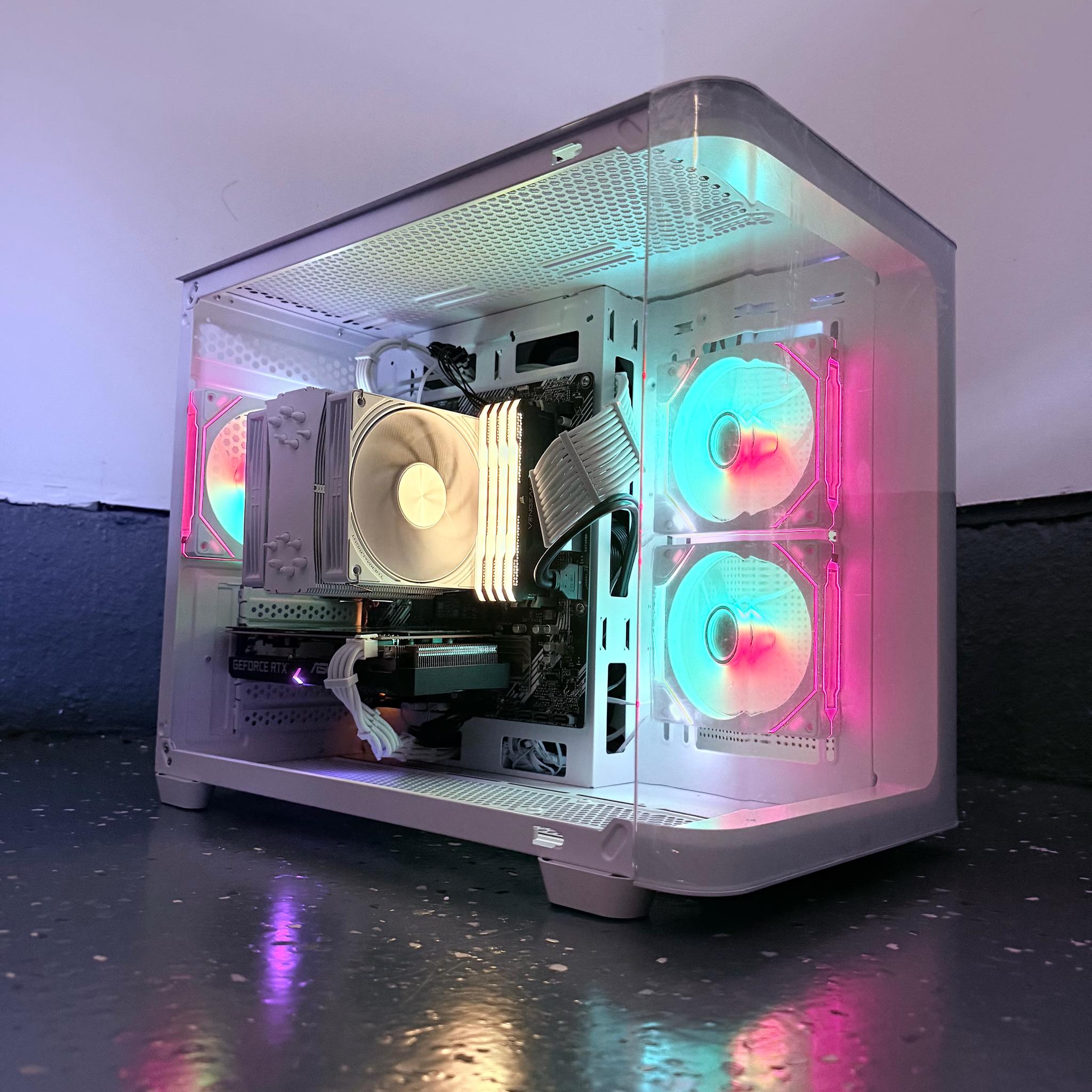 🌕"Moonlit Glacier"❄️ | 1440p Gaming | Ryzen 7 5800X | RTX 3060 12GB | 32GB Ram | 1TB+1GB Dram SSD
