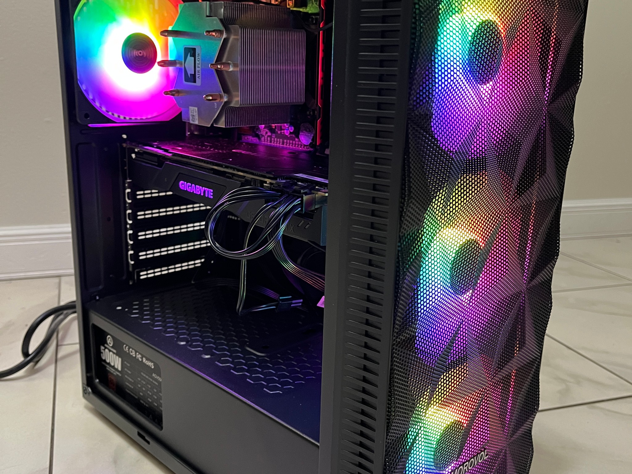NVIDIA RTX 2070, Intel i7-6700k, 12GB RAM, 870 GB Storage, High FPS RGB Gaming PC w/ Wi-Fi & BT