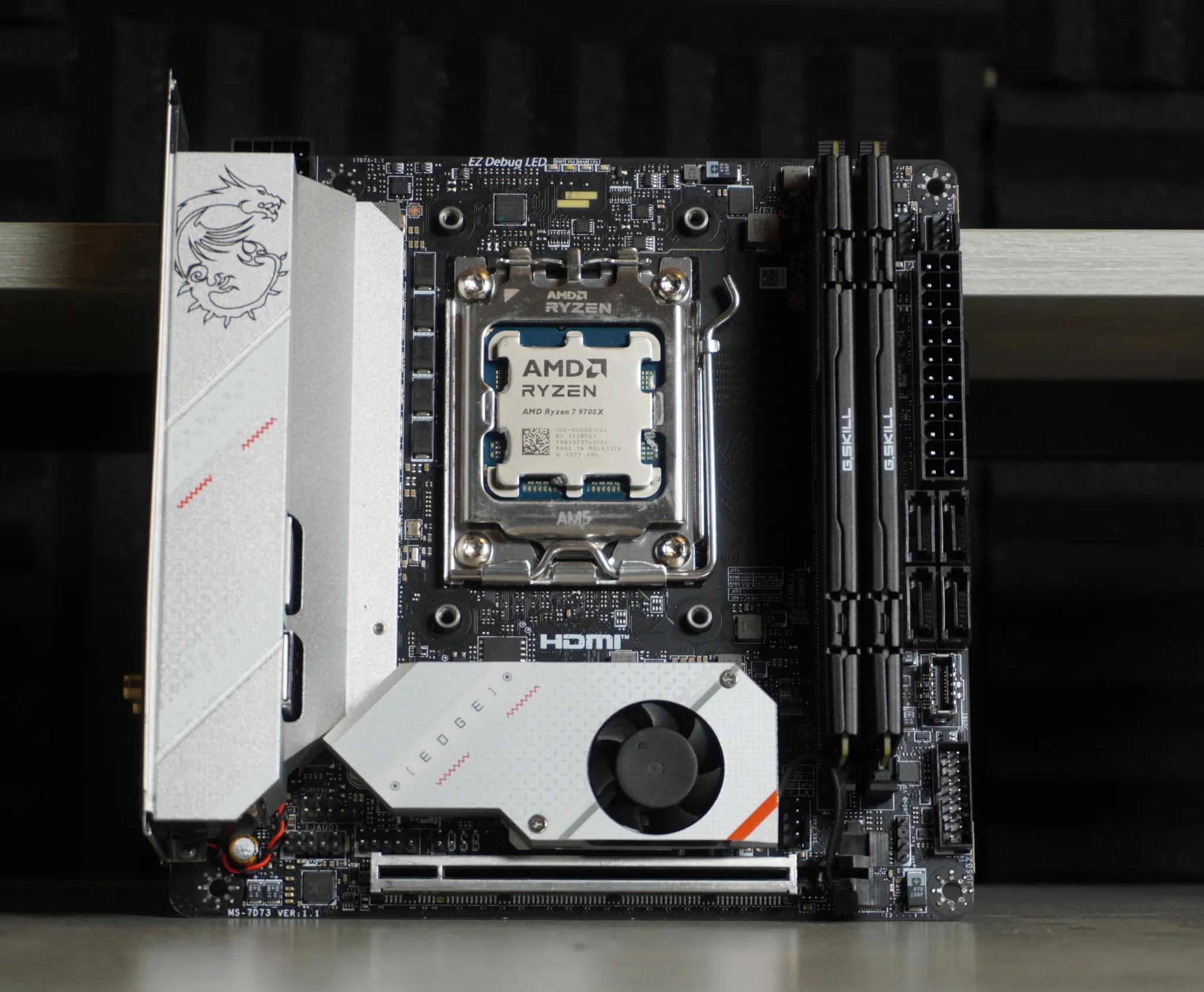 MSI b650i Edge | AMD R7 9700x