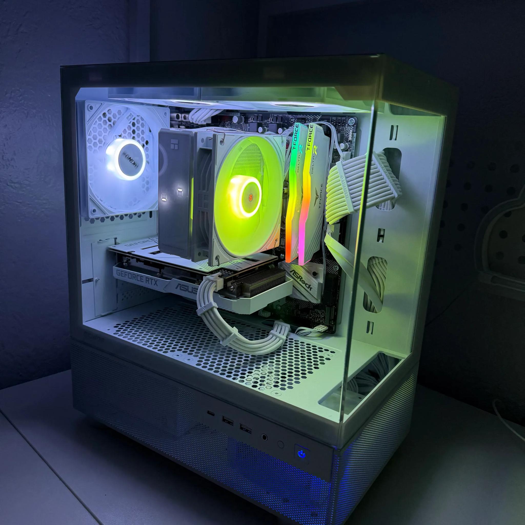 ⚡️ All-White Custom Gaming PC – RTX 3060 + Ryzen 5 5500 | Benchmark-Tested | 1080p & 1440p Ready ⚡️