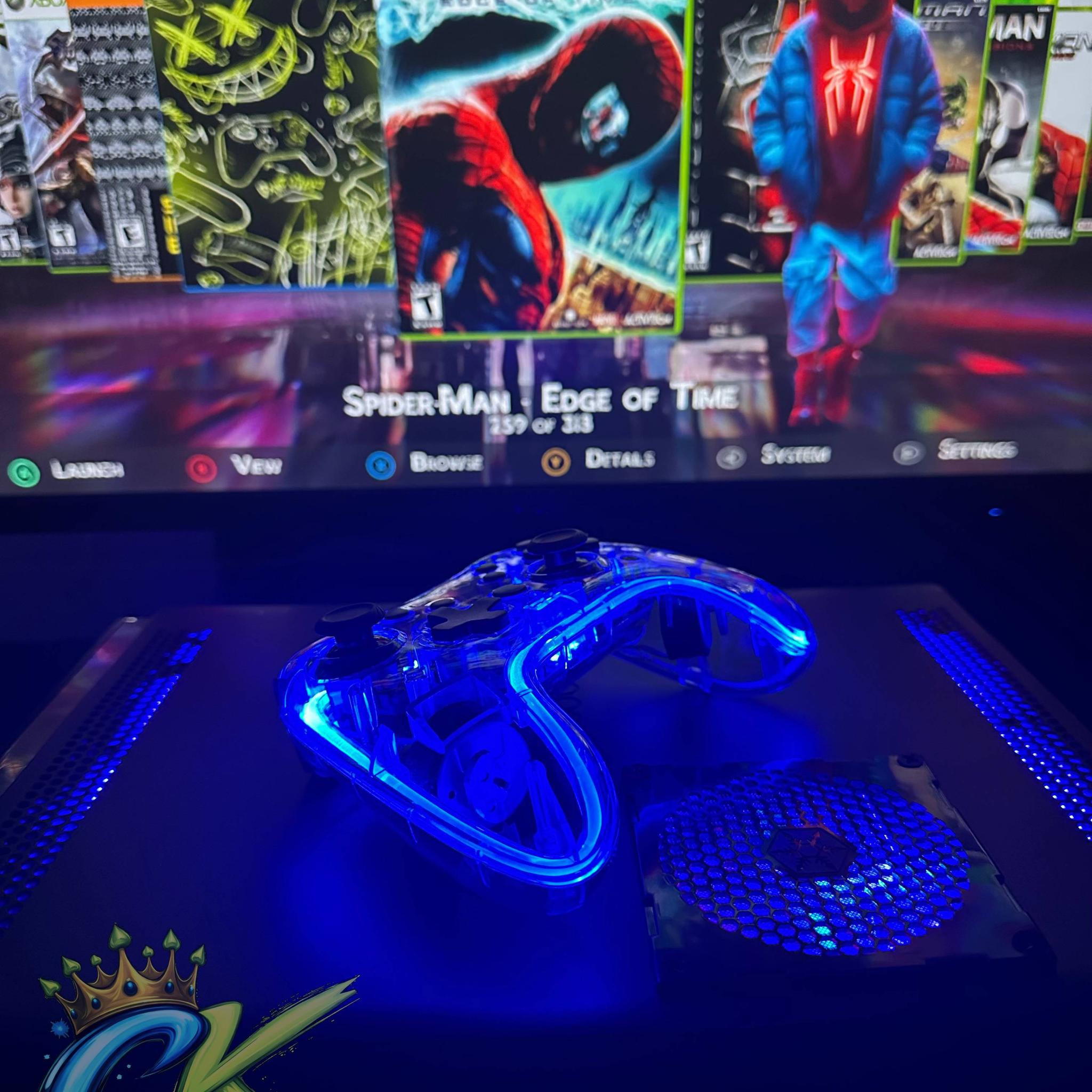 Xbox 360 -RGH3  - Custom LEDs -1TB HDD - Gaming Console