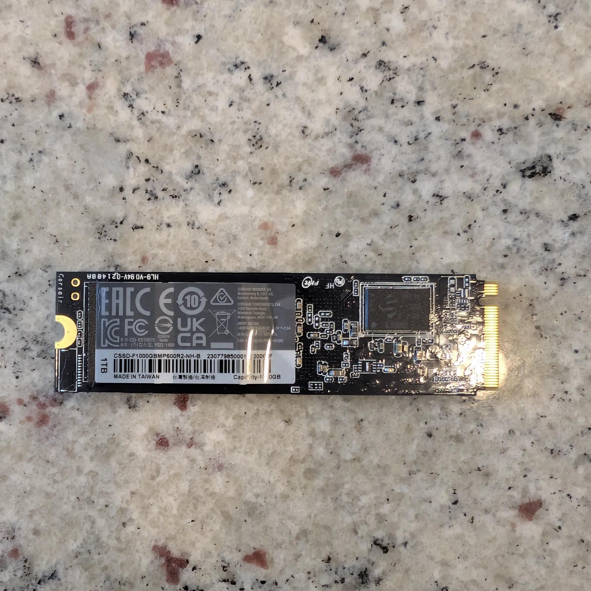 Corsair MP600 NVME SSD 1TB 97% Health (New Cheaper Price)