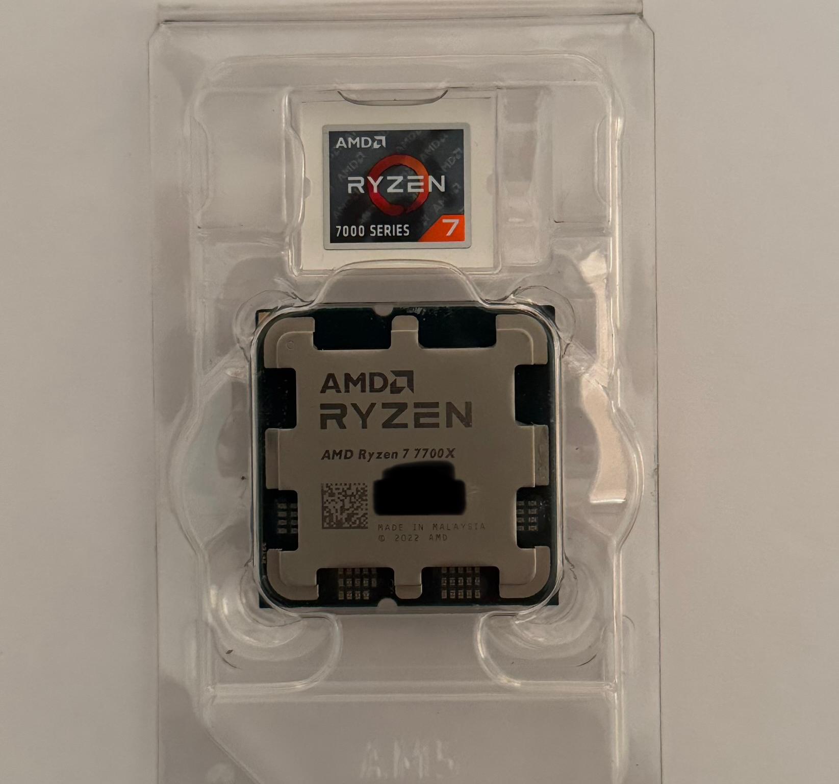 AMD Ryzen 7 7700X 8-Core, 16-Thread Unlocked Desktop Processor