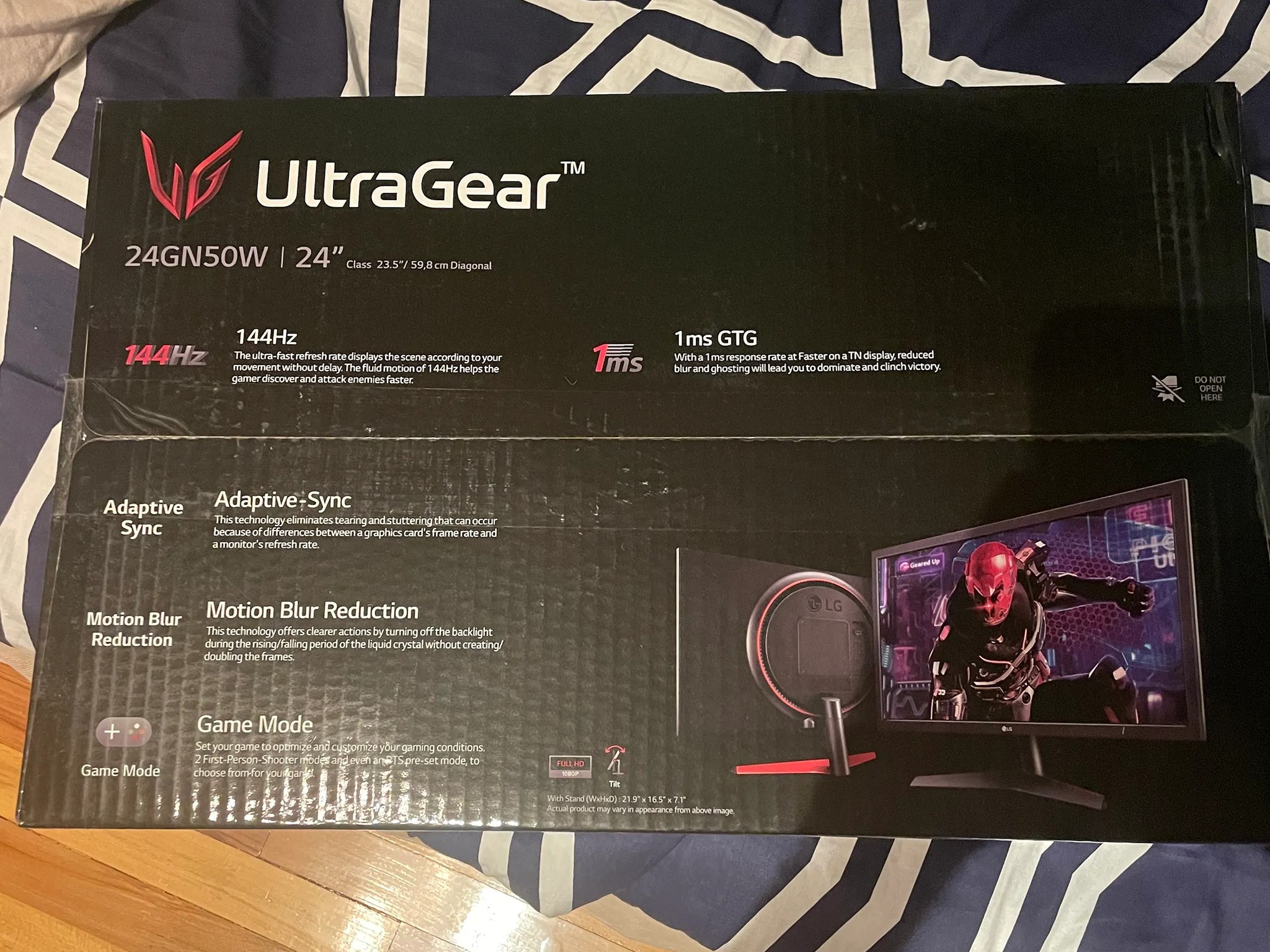 24' LG Ultragear 1080p 144hz Gaming Monitor
