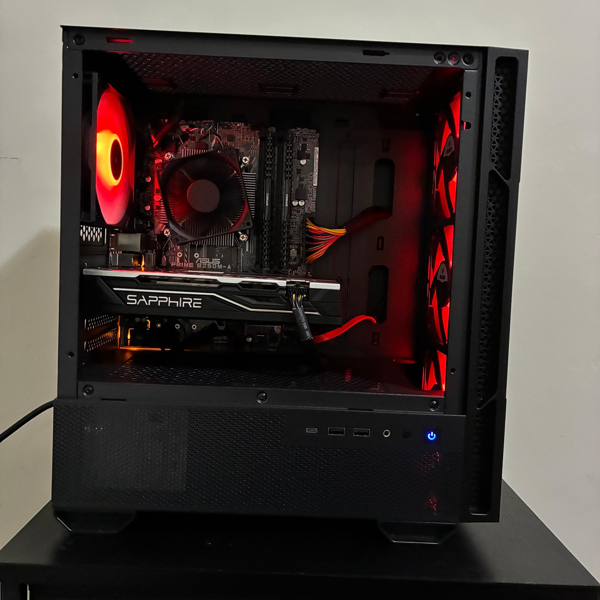 Budget Gaming PC | RX 580 8G | Intel i5-7400 | 1TB Storage | 16GB Ram | 500w PSU