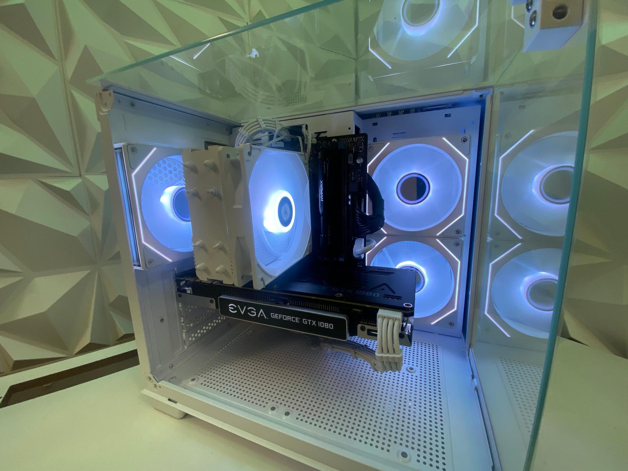 🎅🎅 White Elite Build – intel i5 9500 + GTX 1080 8GB | 1080P/1440P High FPS Ready