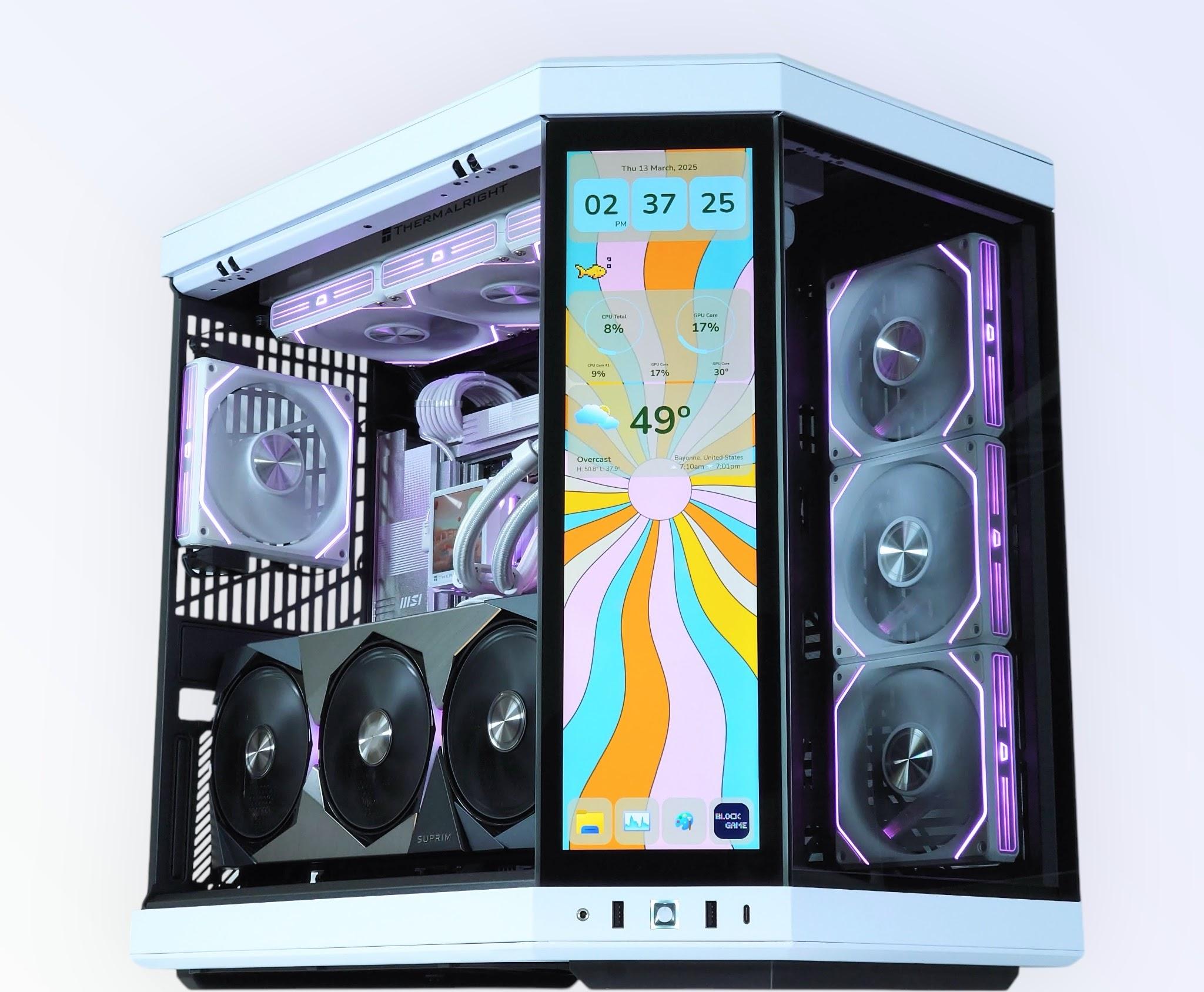 🤩🤍🖤Dream Gaming PC🏆Nvidia RTX 5080 16GB🏆 AMD Ryzen 7 9800X3D 3D V-Cache🏆 64GB DDR5🏆 4TB