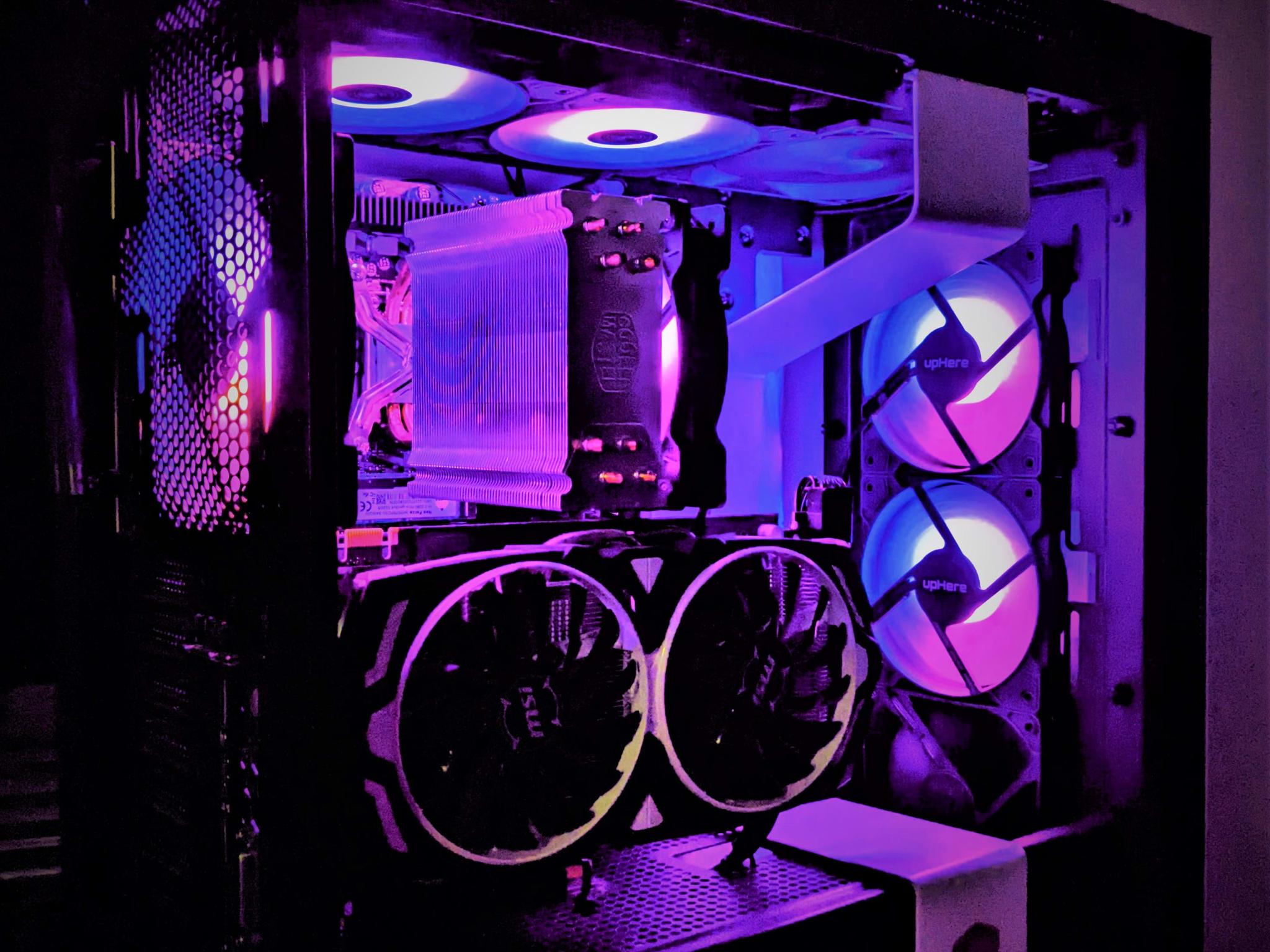 "Red Dragon" 15 sec bootup! Gaming PC GTX 1070 i5-10400 6c@4ghz 16gb DDR4-3000 NVME SSD Wifi/BT