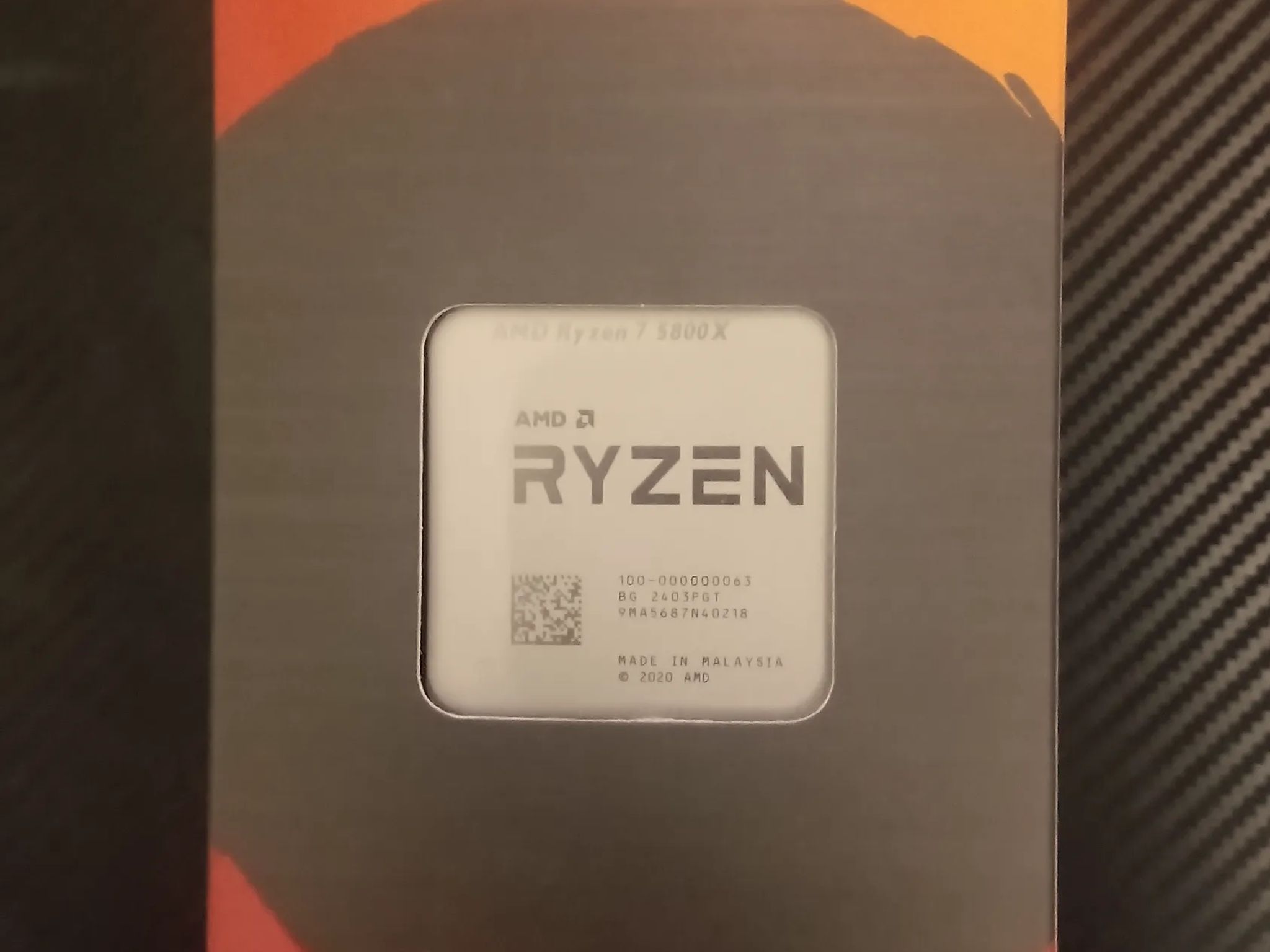 AMD Ryzen 7 5800X Processor (4.7GHz, 8 Cores, Socket AM4) Box - 100-100000063WOF