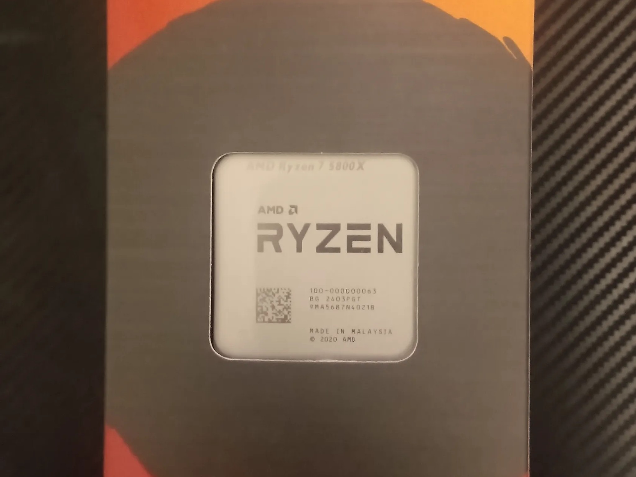AMD Ryzen 7 5800X Processor (4.7GHz, 8 Cores, Socket AM4) Box - 100-100000063WOF