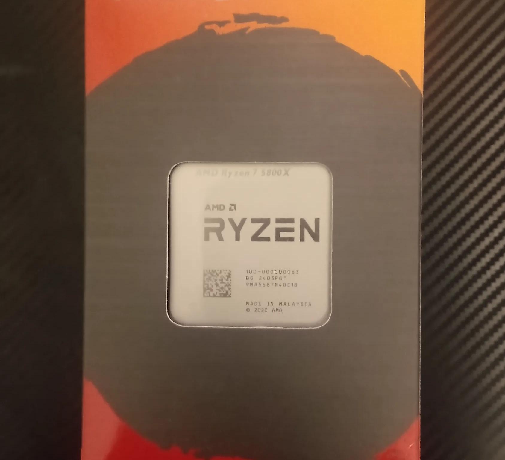 AMD Ryzen 7 5800X Processor (4.7GHz, 8 Cores, Socket AM4) Box - 100-100000063WOF