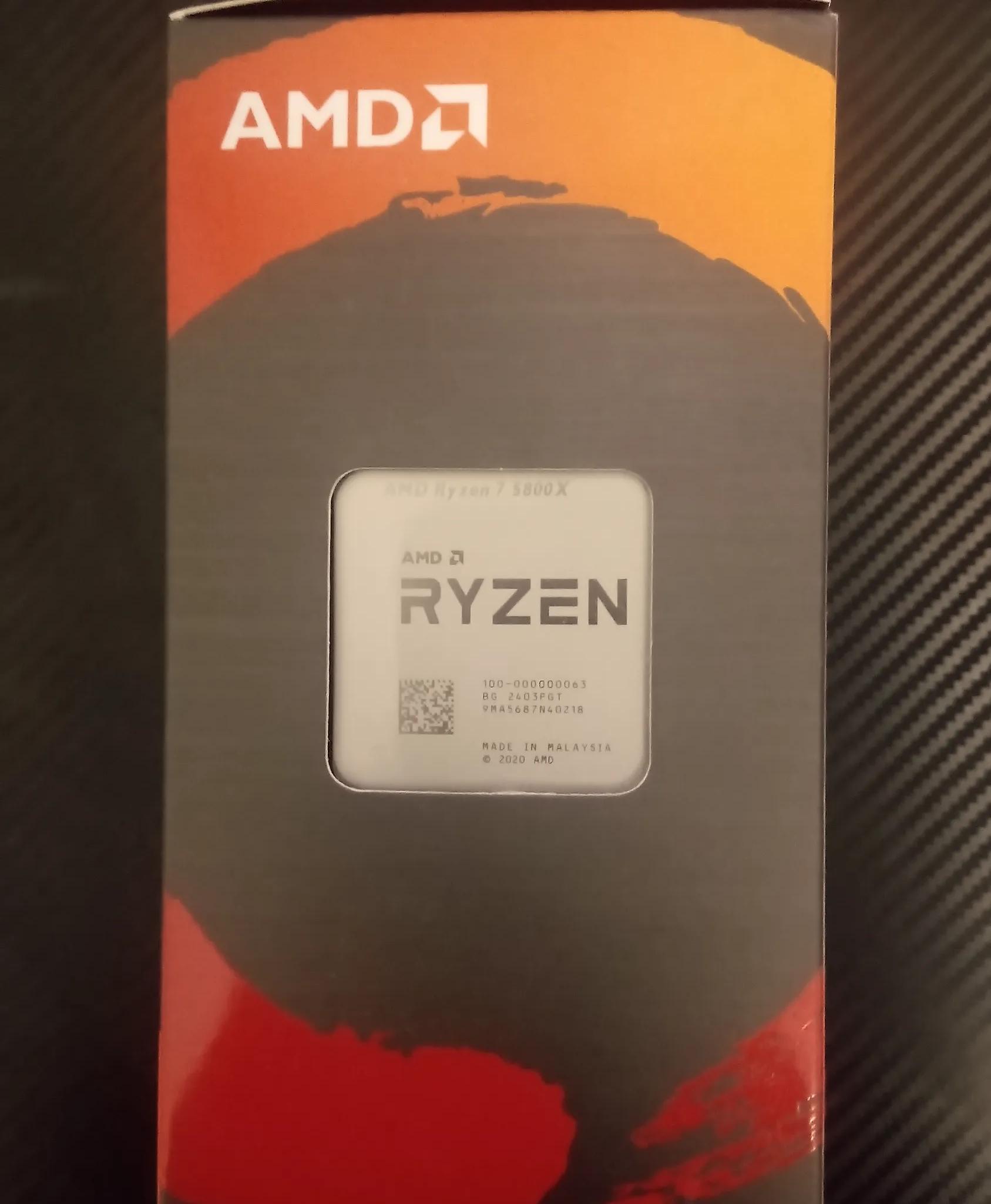 AMD Ryzen 7 5800X Processor (4.7GHz, 8 Cores, Socket AM4) Box - 100-100000063WOF