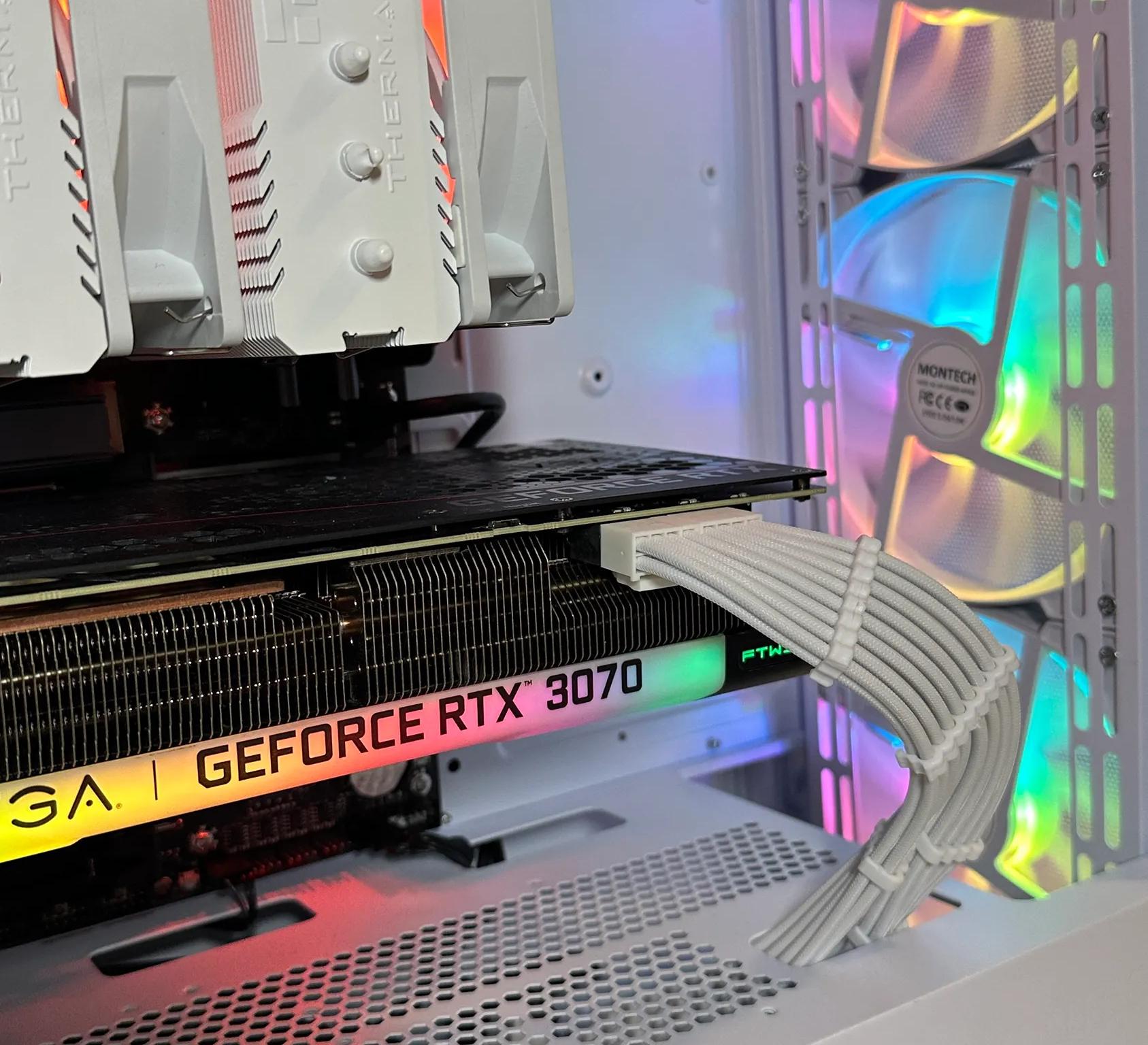 RTX 3070 | Intel i5 12600KF | 32GB RAM | 2TB SSD | Custom White Gaming PC WIFI WIN10