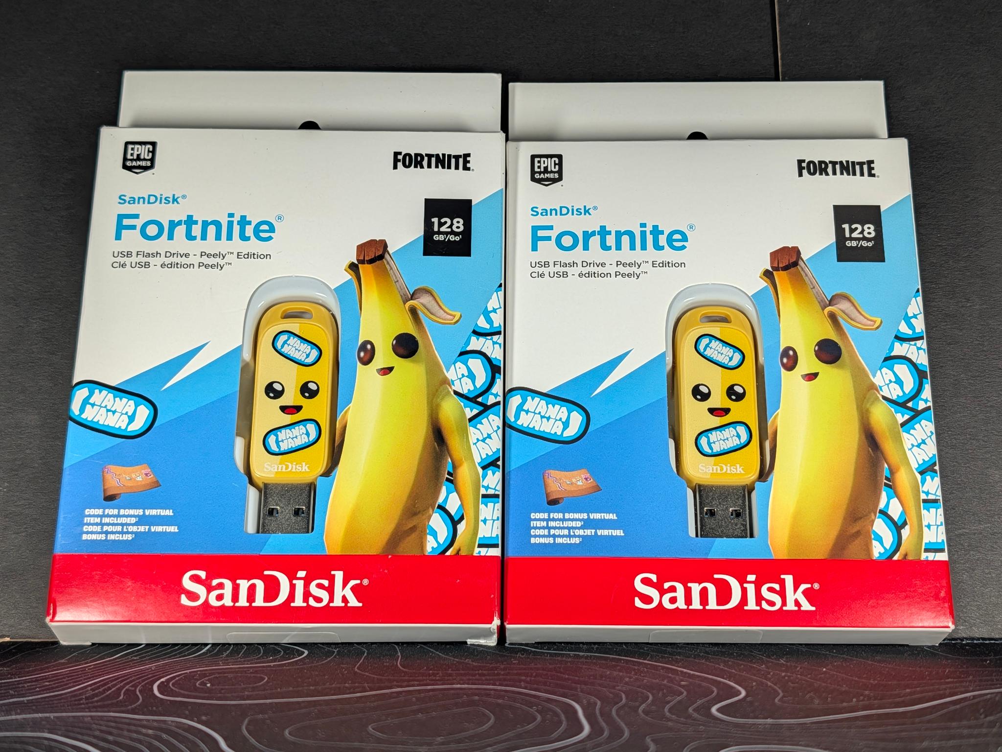 SanDisk 128GB Fortnite USB Flash Drives - Peely Edition
