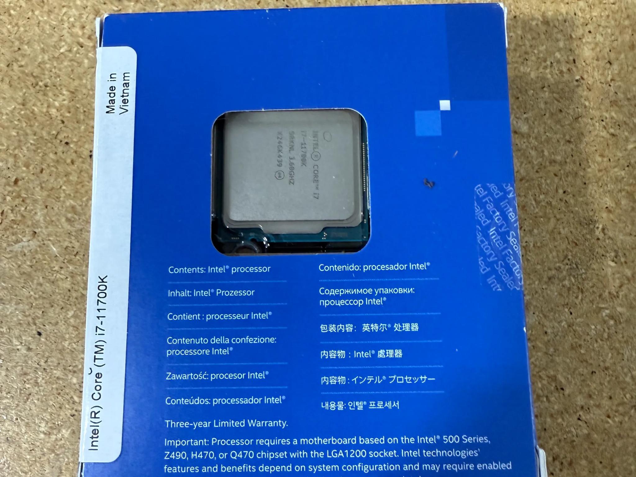 Intel® Core™ i7-11700K Desktop Processor 14 Cores