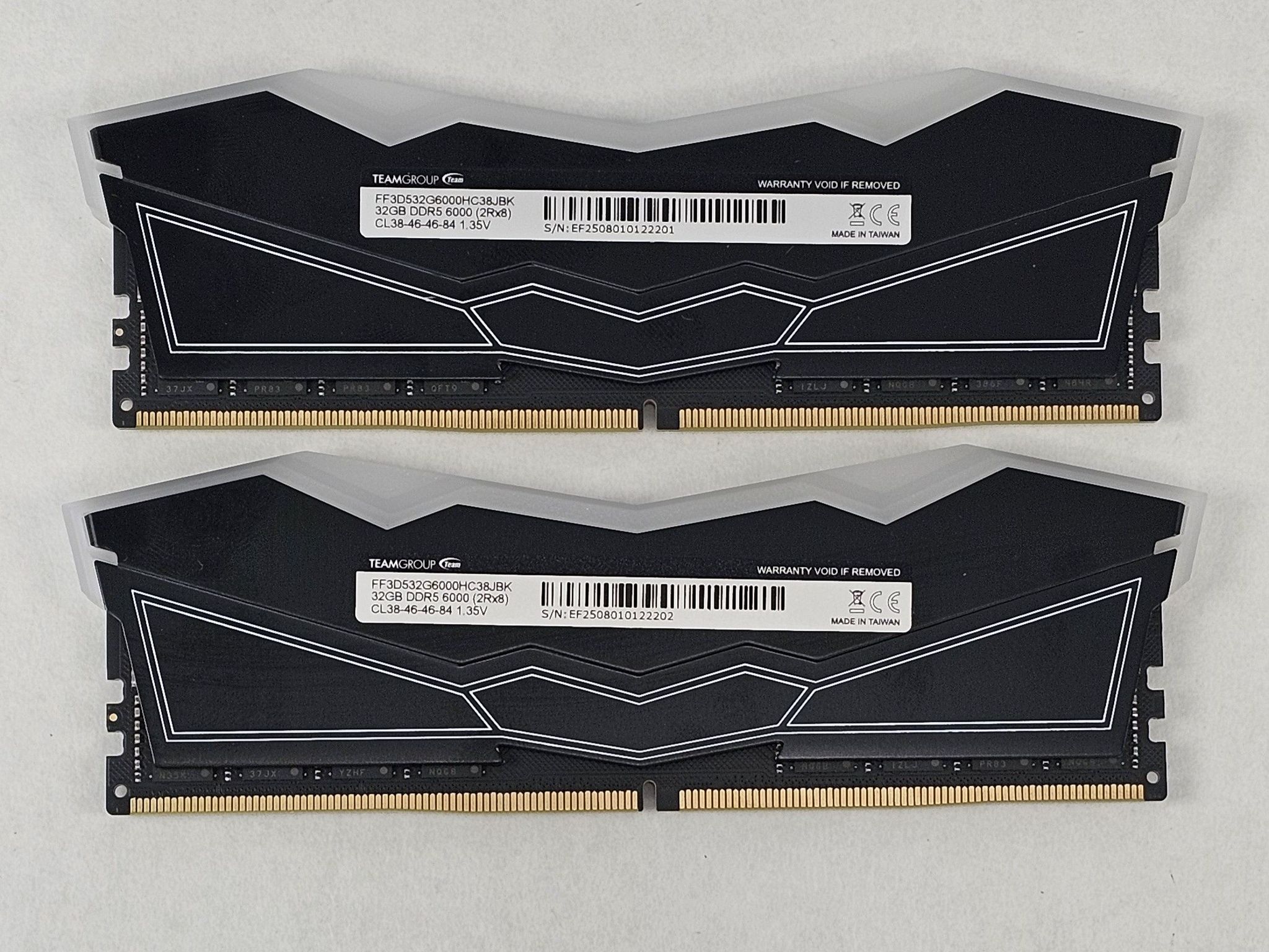 64GB DDR5 (2x32GB) CL38 6000MT/s TEAMGROUP T-FORCE DELTA RGB
