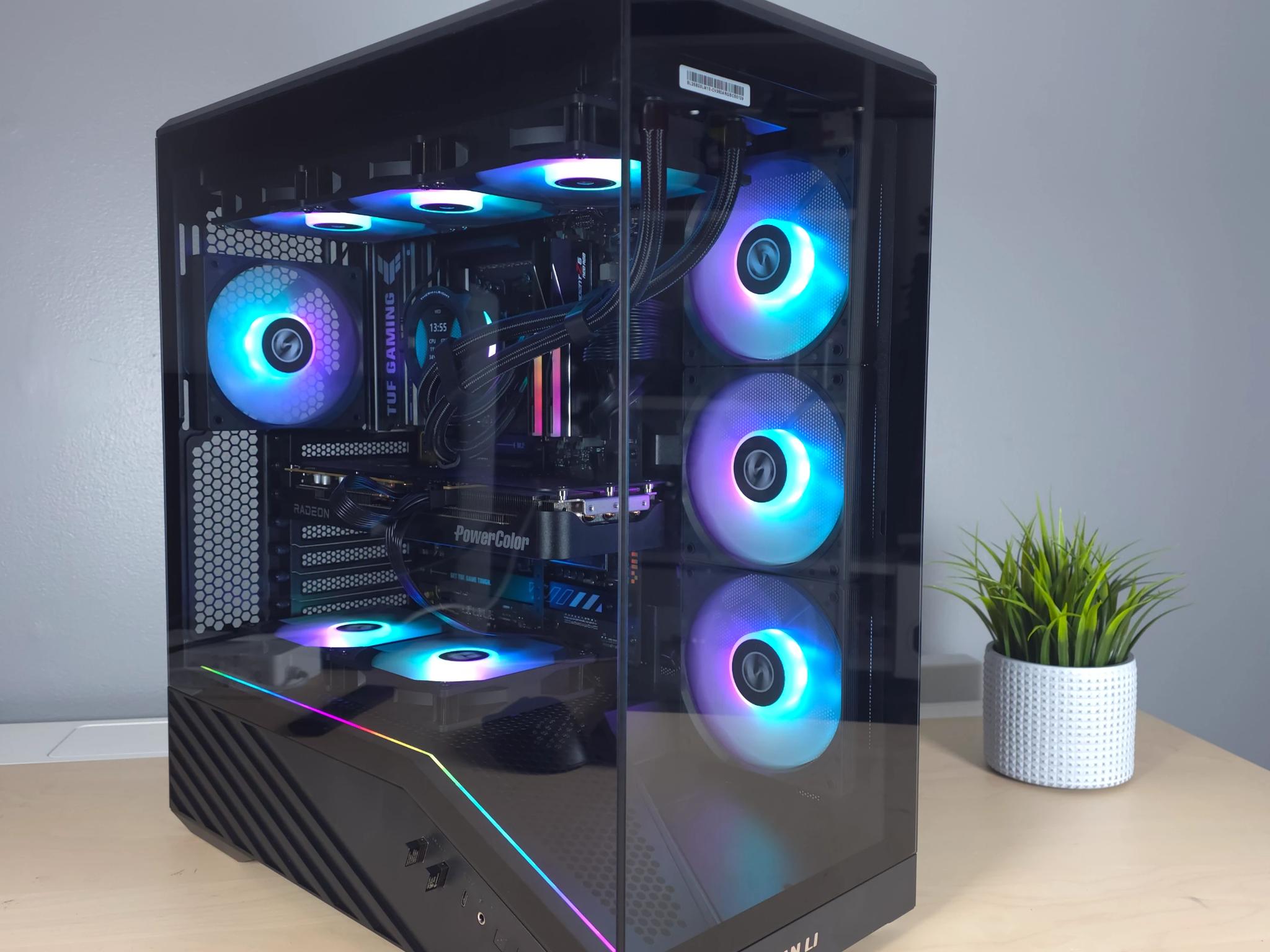 All AMD I All-Black 4K Gaming PC | Ryzen 7 9850X3D | RX 9070 XT 16 GB | 32GB | 2TB | 2 Year Warranty