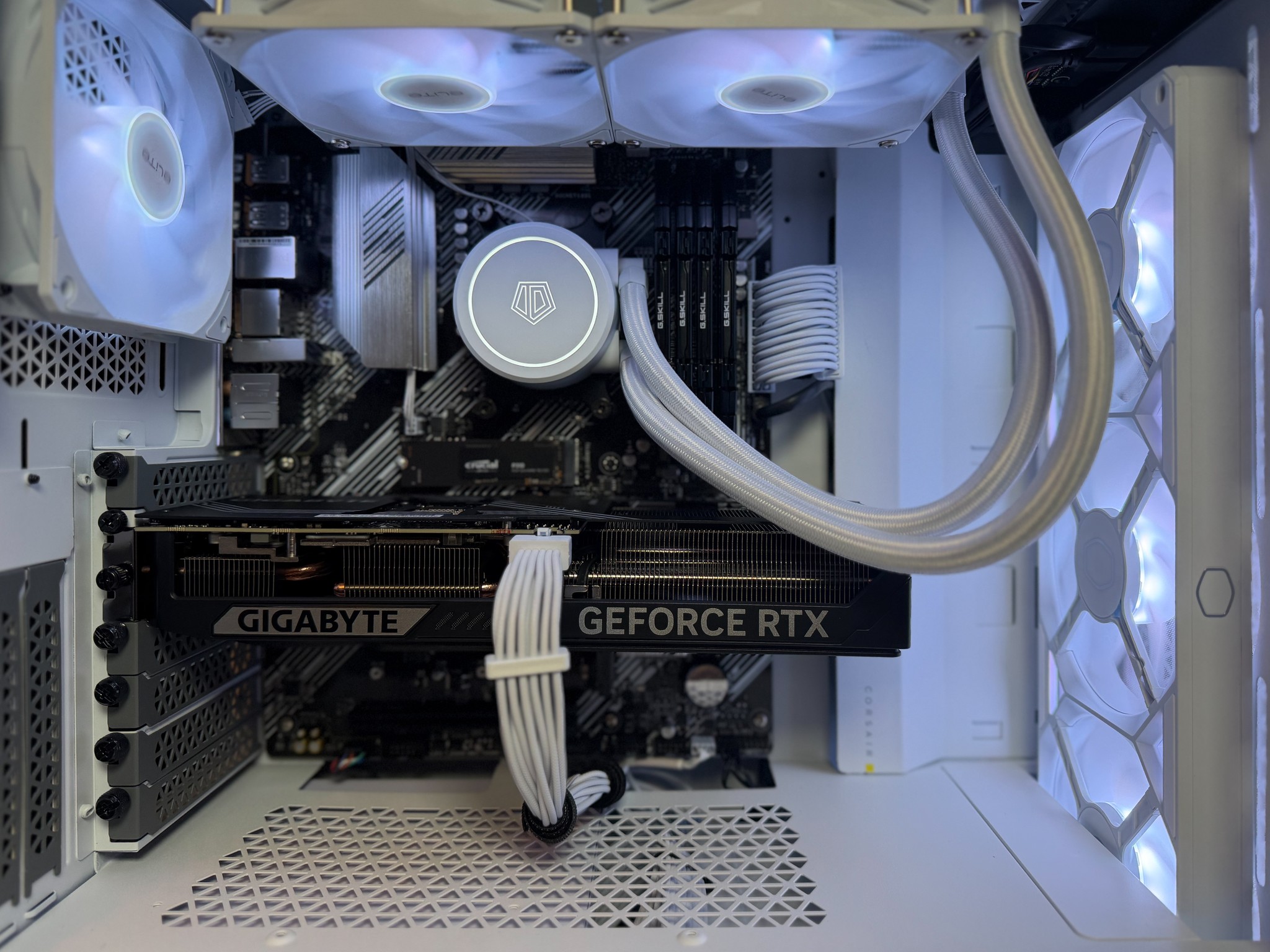 RTX 5070 Gaming PC | Ryzen 7 5800XT | 32GB RAM | 2TB NVMe | White RGB Build