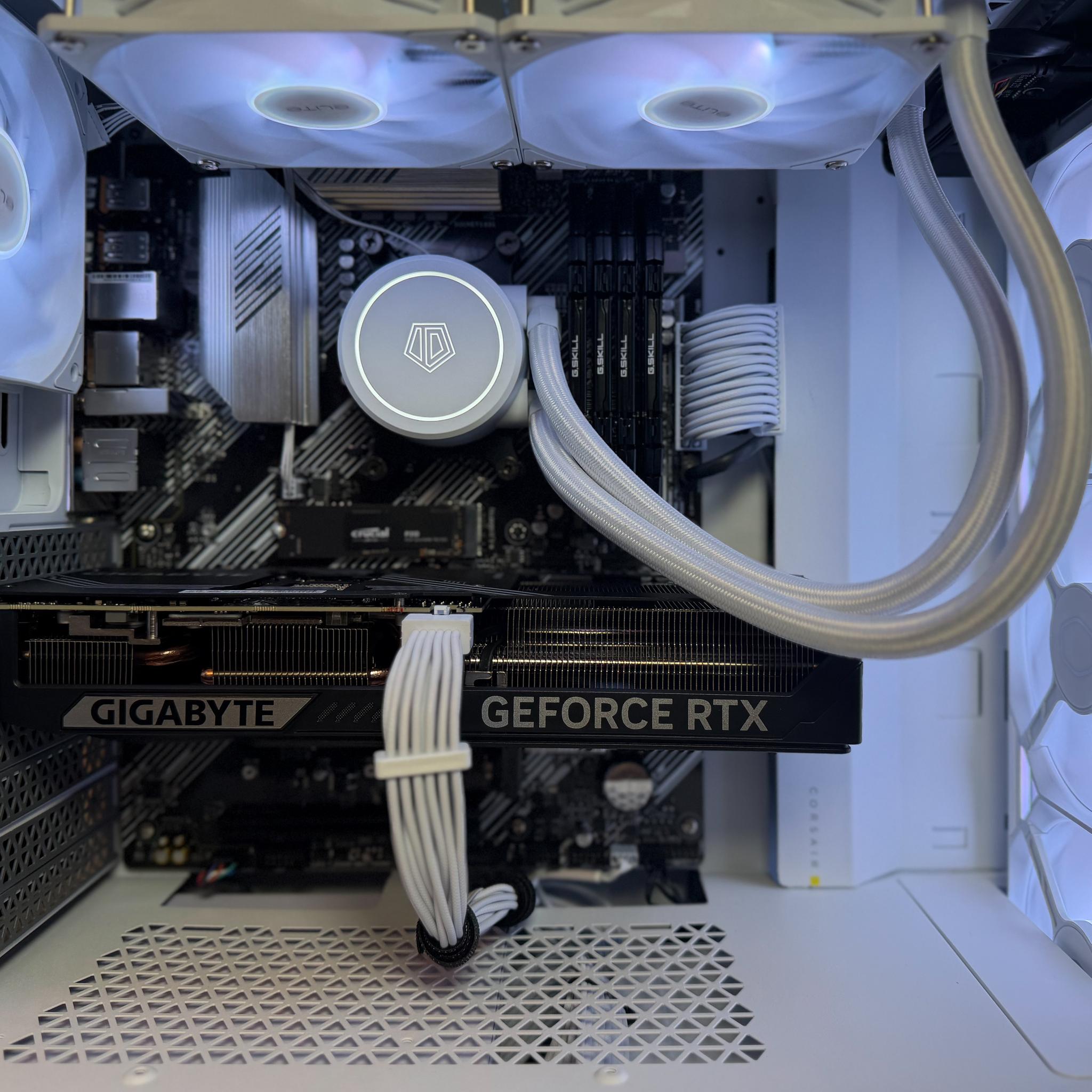 RTX 5070 Gaming PC | Ryzen 7 5800XT | 32GB RAM | 2TB NVMe | White RGB Build