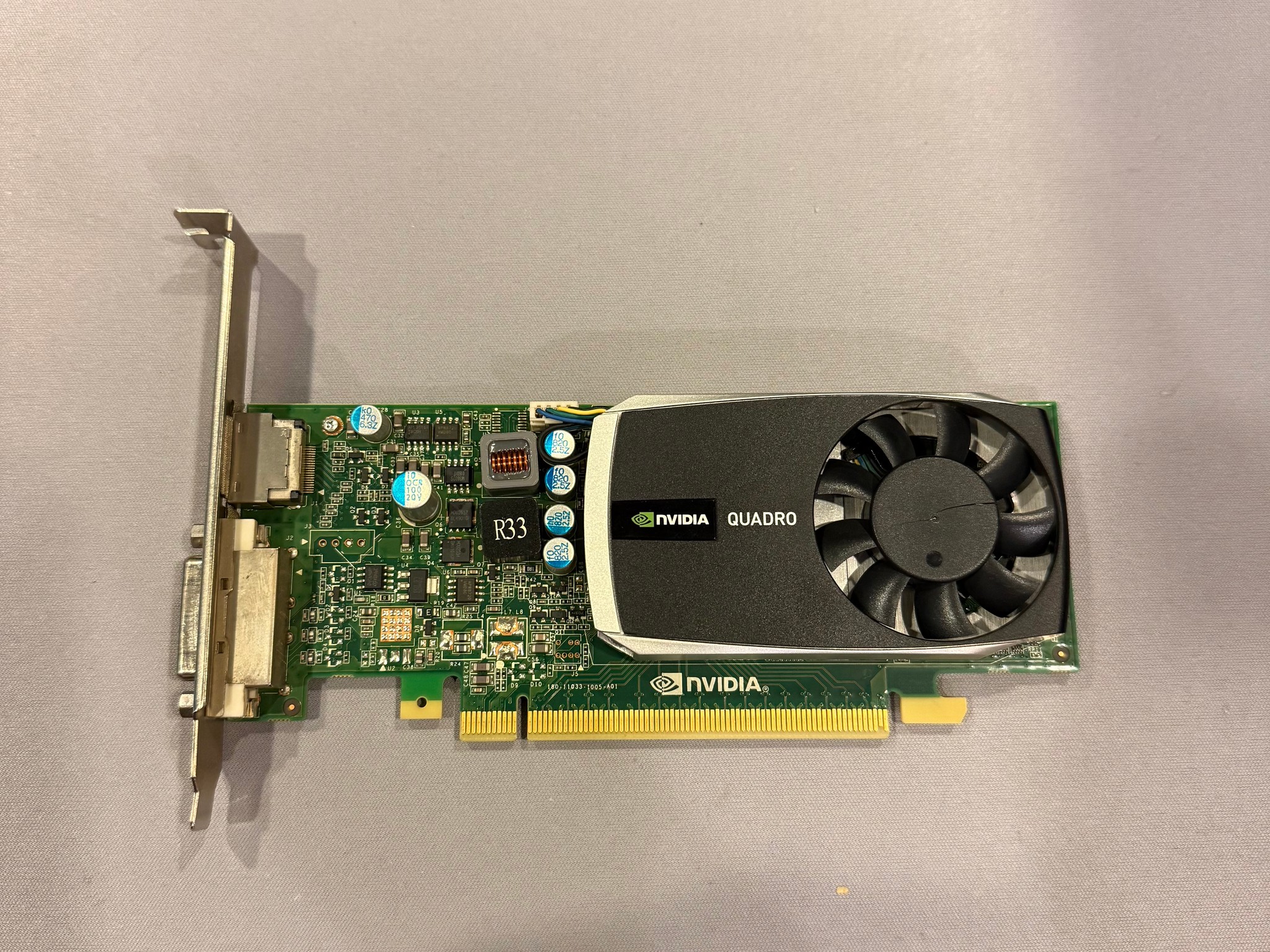 Tested PNY NVIDIA Quadro 600 1GB DDR3 GPU - Cracked fan