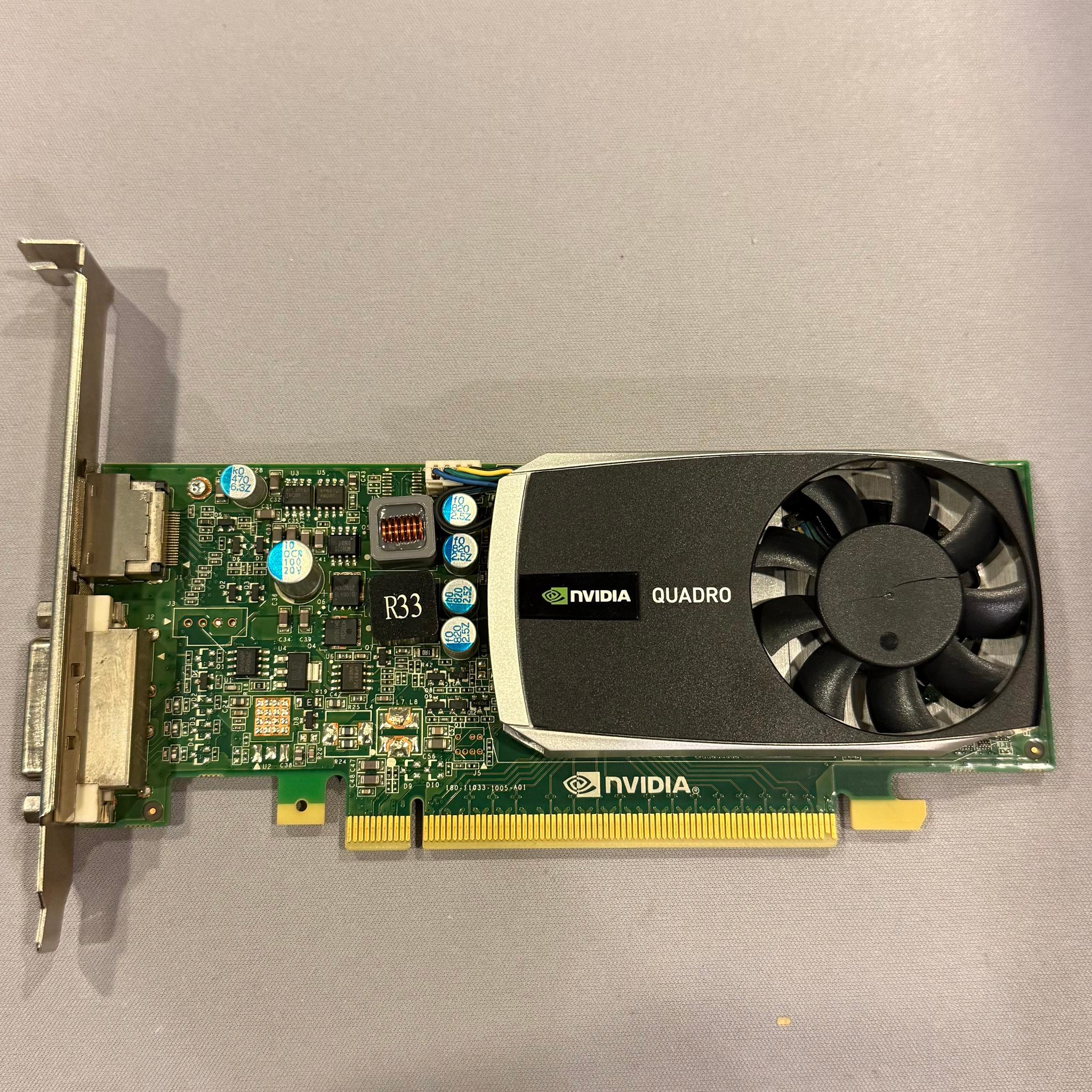 Tested PNY NVIDIA Quadro 600 1GB DDR3 GPU - Cracked fan