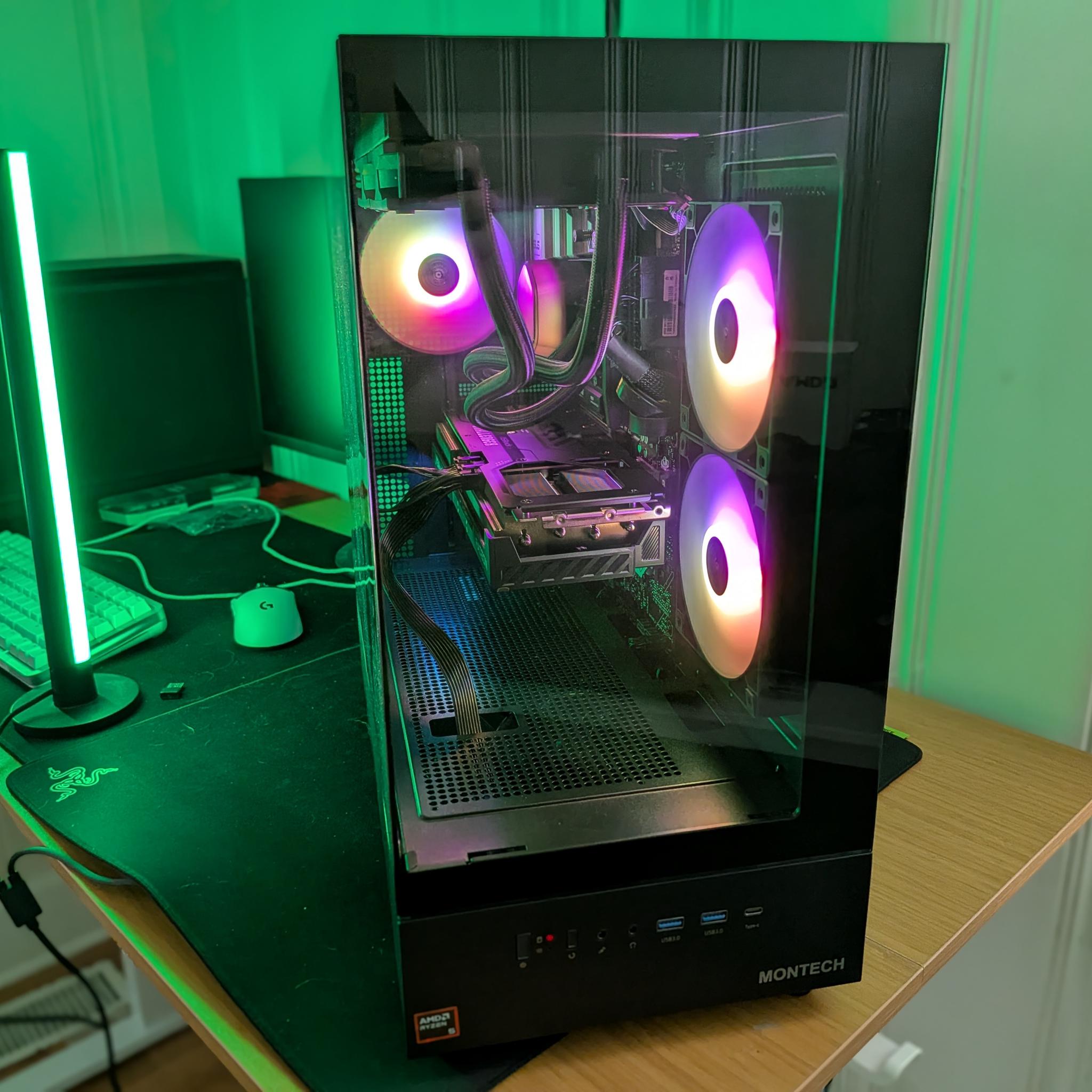 NEW CUSTOM GAMING PC | Steam Machine AMD RYZEN 9600X | 32GB DDR5 | RADEON 9070
