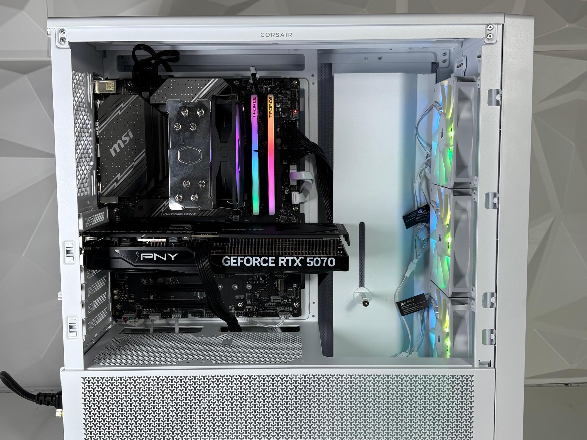 //ICEBERG V2// - RTX 5070, i5 14400F, 16GB DDR5, 1TB SSD Whiteout Gaming PC by EXT PCs