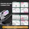 EZDIY-FAB ATX 24-pin 90 Degree Power Connector 5V 3 Pin ARGB Rainbow Female to Male Power Supply
