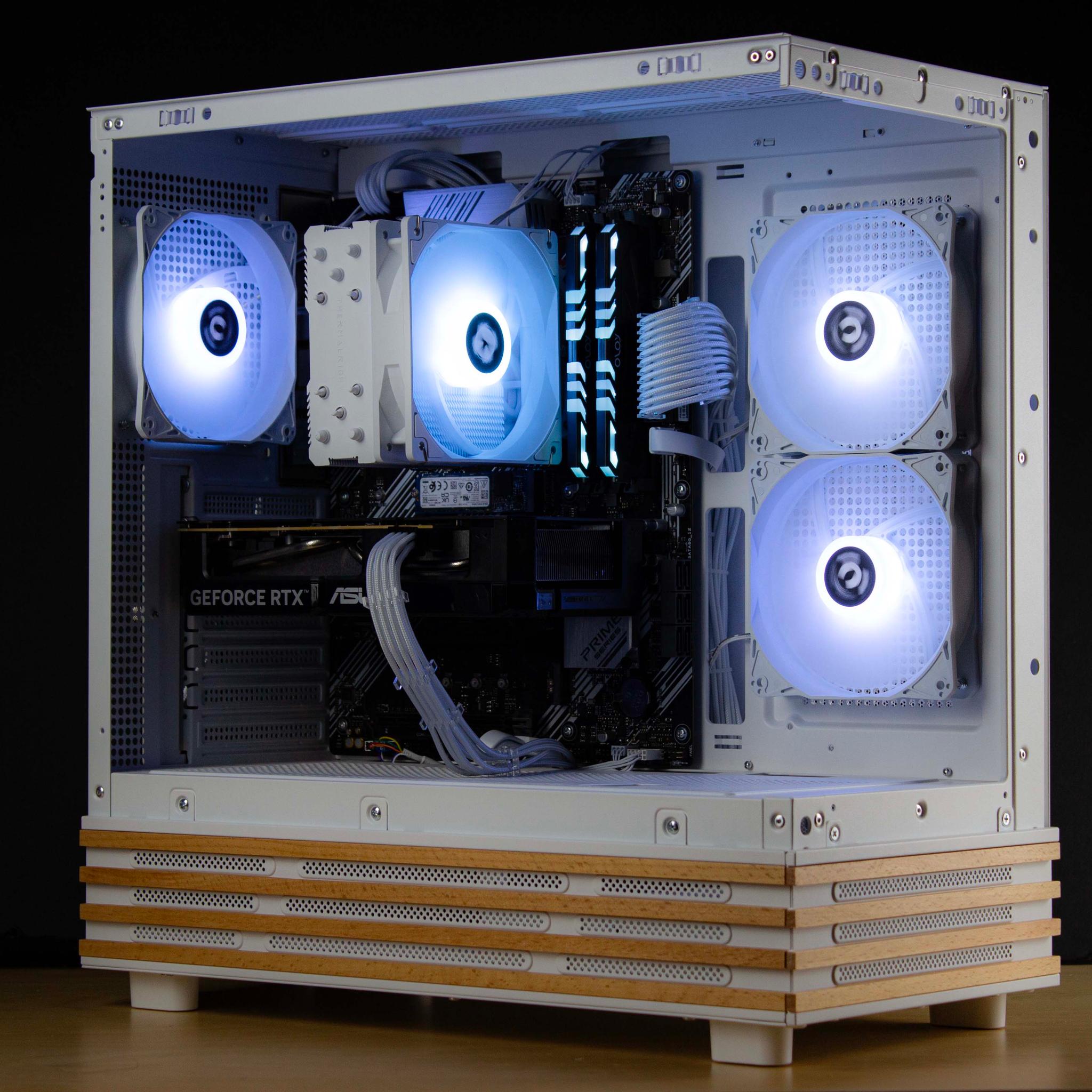 🧊❄️🧊 White Gaming PC – RTX 5060, Ryzen 5 5600, 16GB RAM, 1TB SSD - WiFi, BlueTooth 🧊❄️🧊