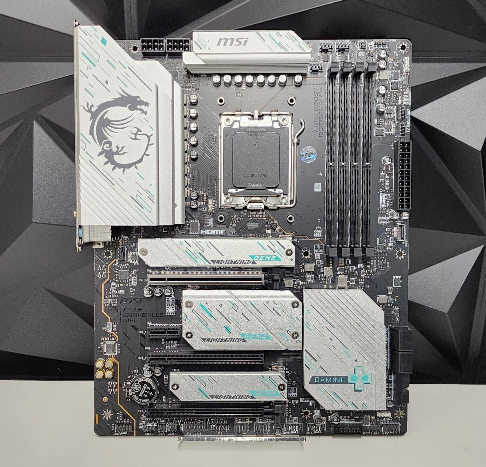 UPDATED BIOS MSI X670E GAMING PLUS WIFI AM5 DDR5 ATX Motherboard