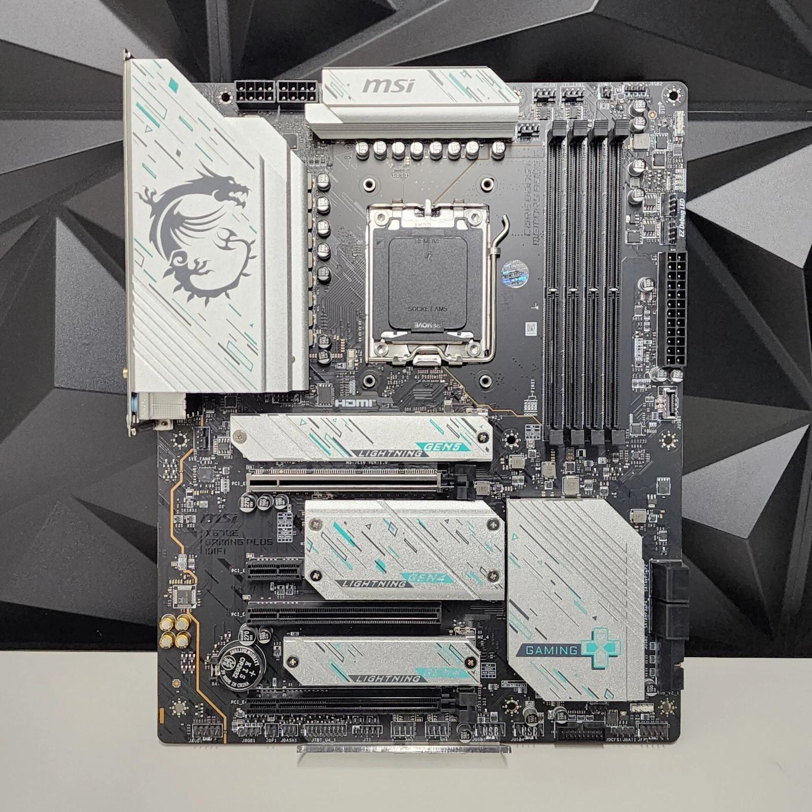UPDATED BIOS MSI X670E GAMING PLUS WIFI AM5 DDR5 ATX Motherboard