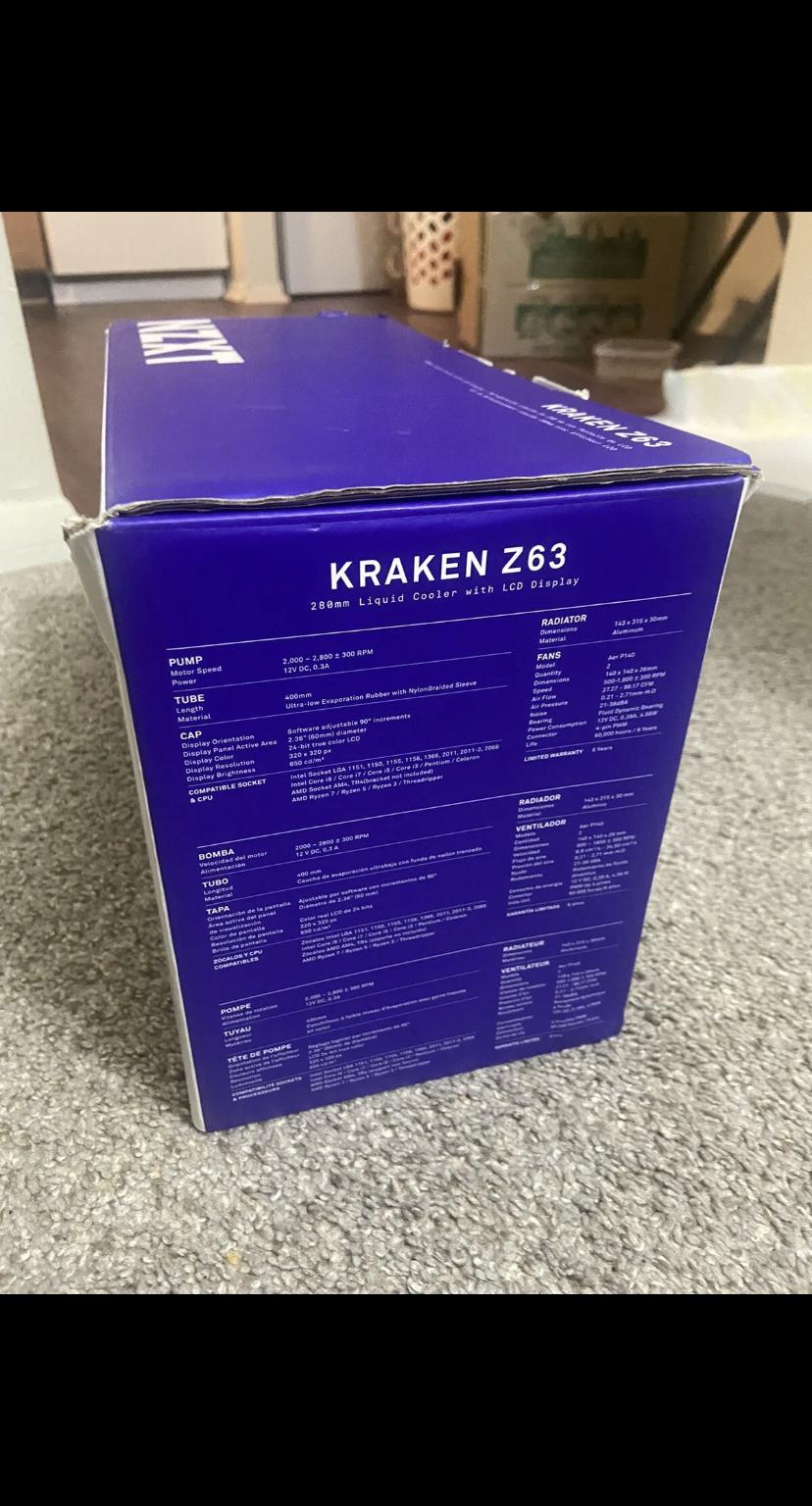NZXT KRAKEN Z63 AIO cooler with LCD DISPLAY