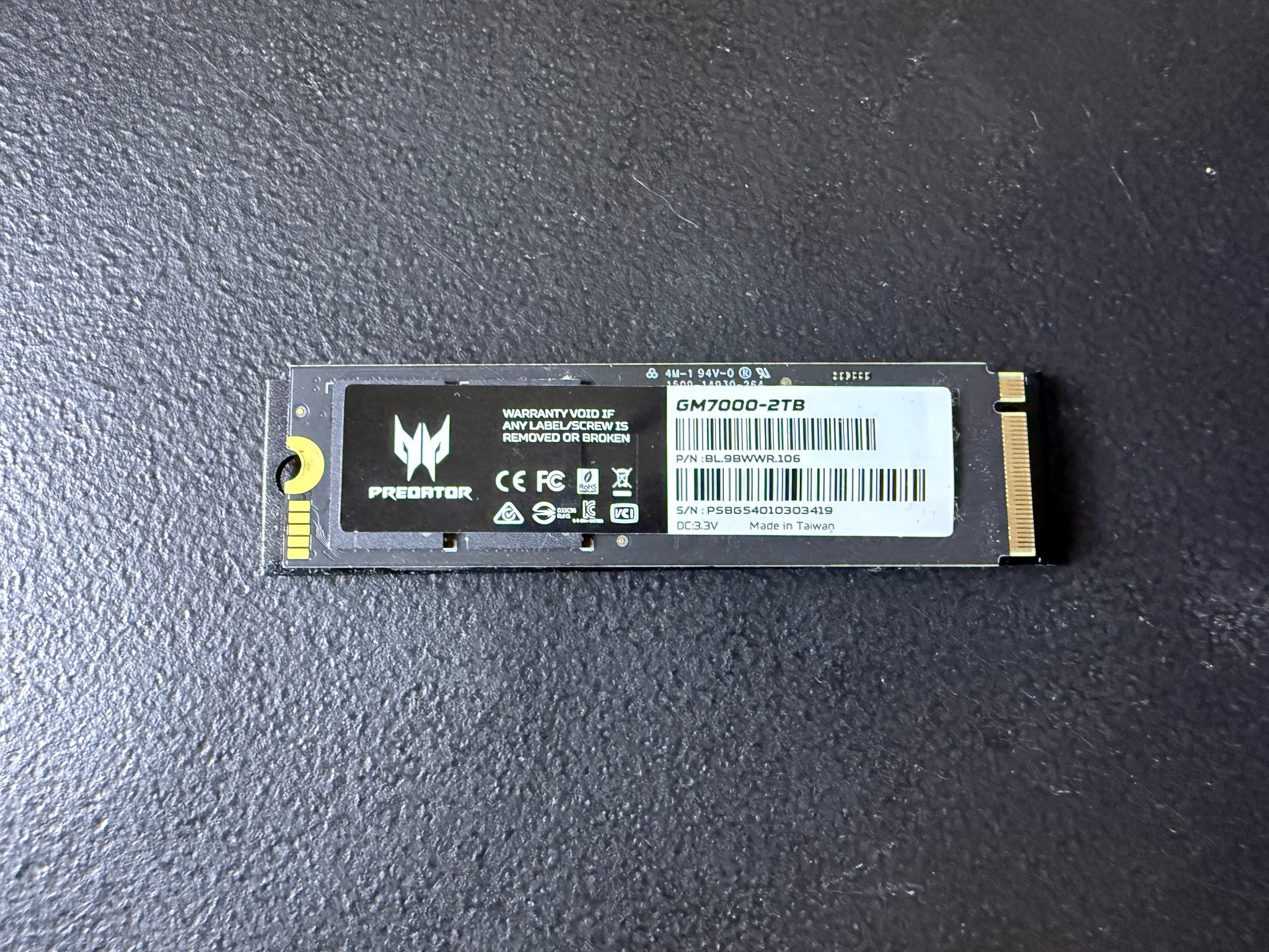 Acer Predator GM7000 2TB NVME SSD | Free Shipping