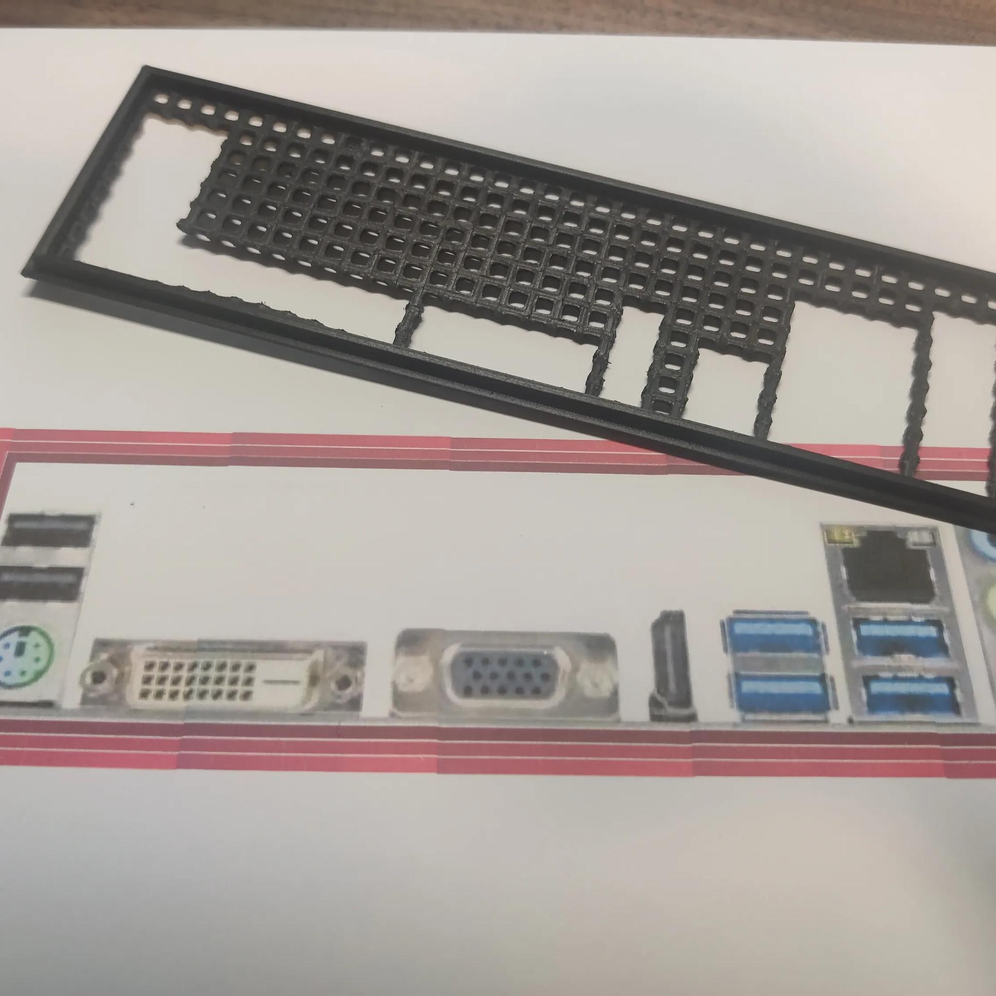 ASRock B250M-HDV I/O Shield [3D Print]
