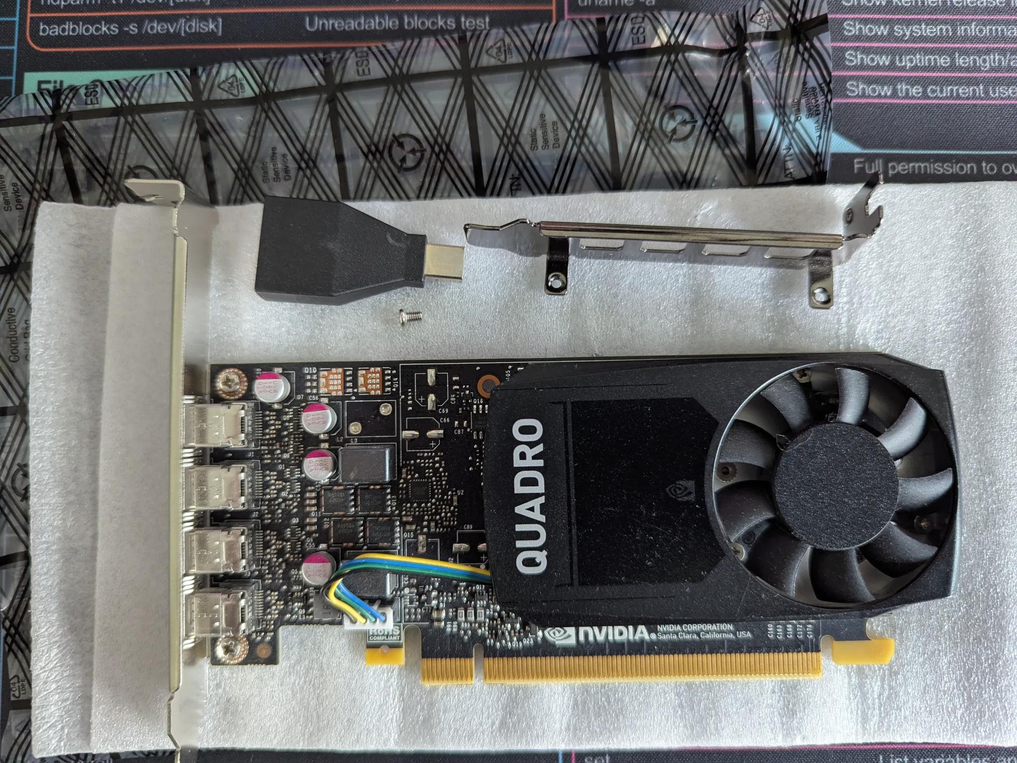 Nvidia Quadro P1000 4GB GDDR5 PCI-Express Video Card