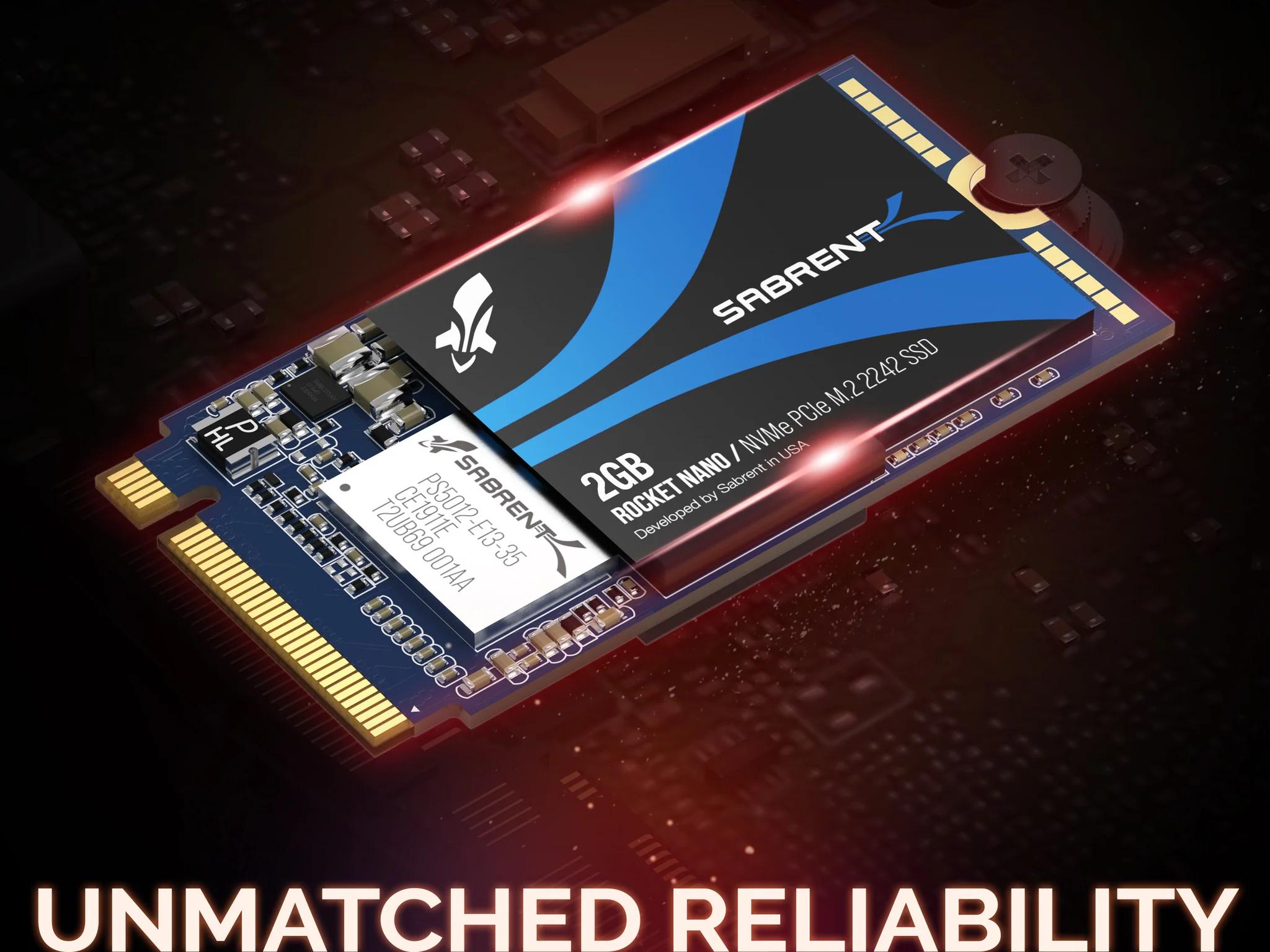 Sabrent Rocket Nano M.2-2242 512GB NVMe SSD