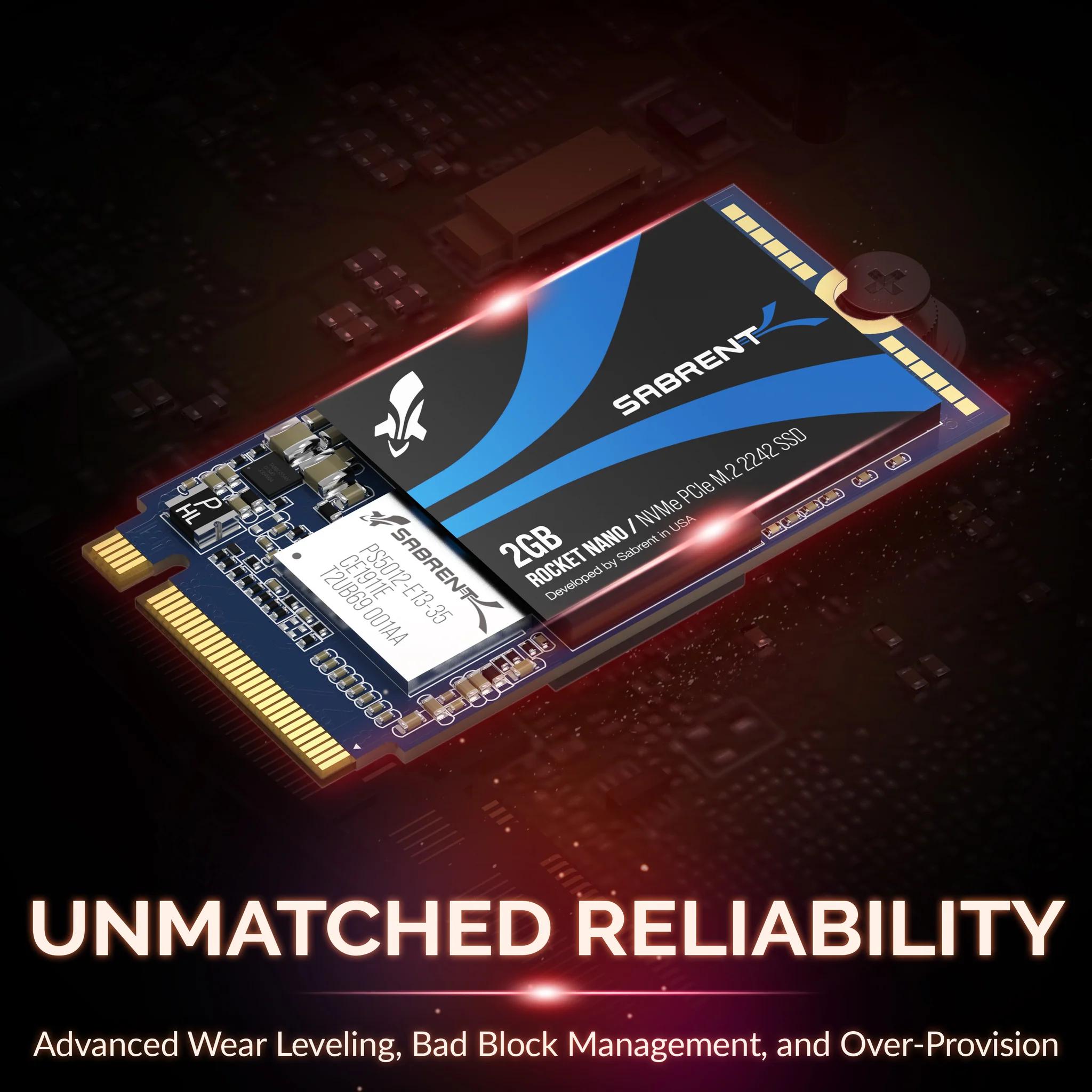 Sabrent Rocket Nano M.2-2242 512GB NVMe SSD