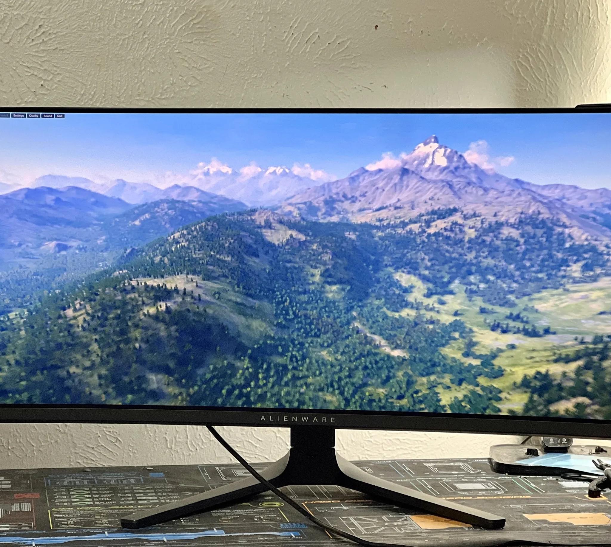 Alienware 34" Curved QD-OLED 165 Hz Gaming Monitor - AMD FreeSync™ Premium Pro - AW3423DWF