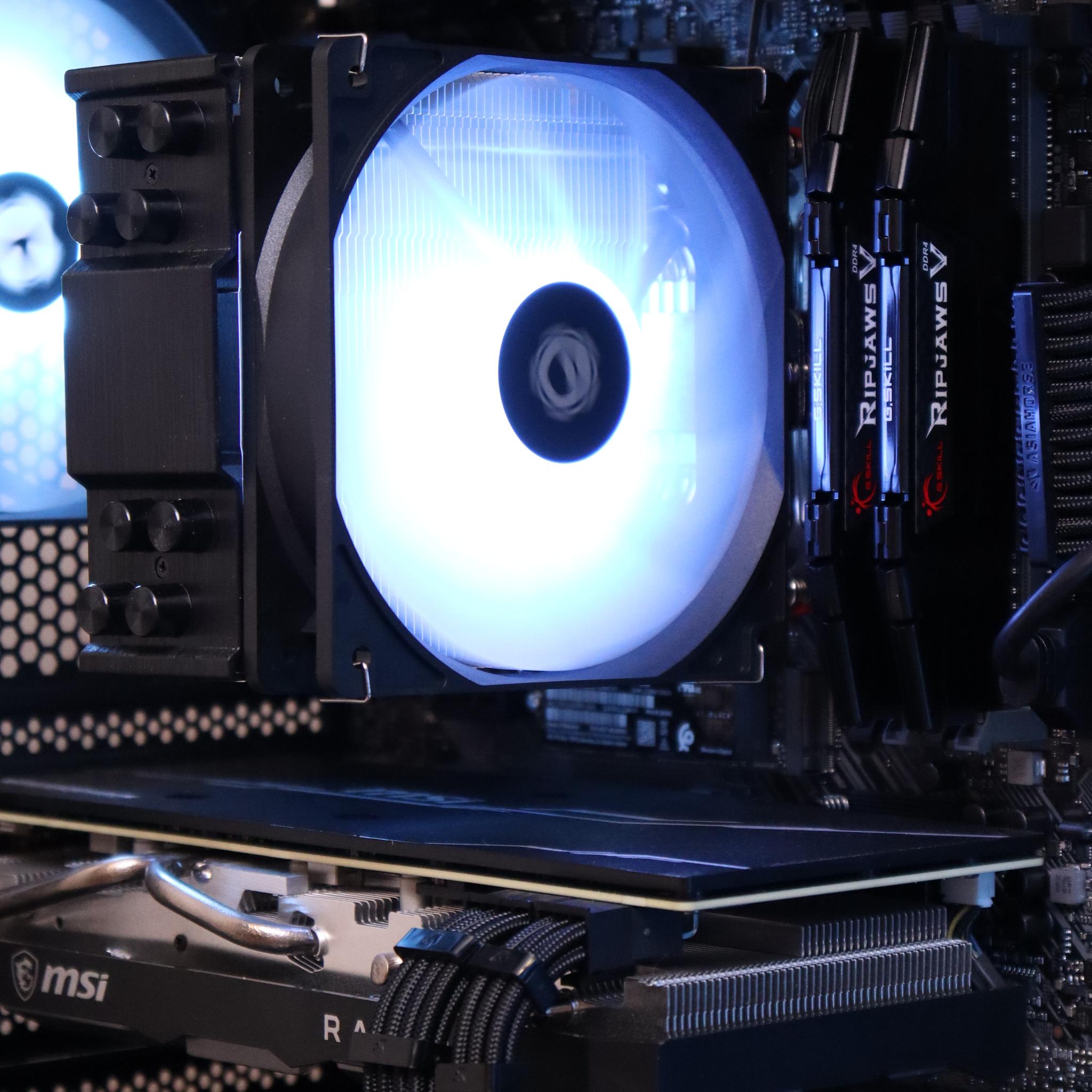 Black RGB 1080p Gaming PC | Ryzen 5 3600 - 5700xt
