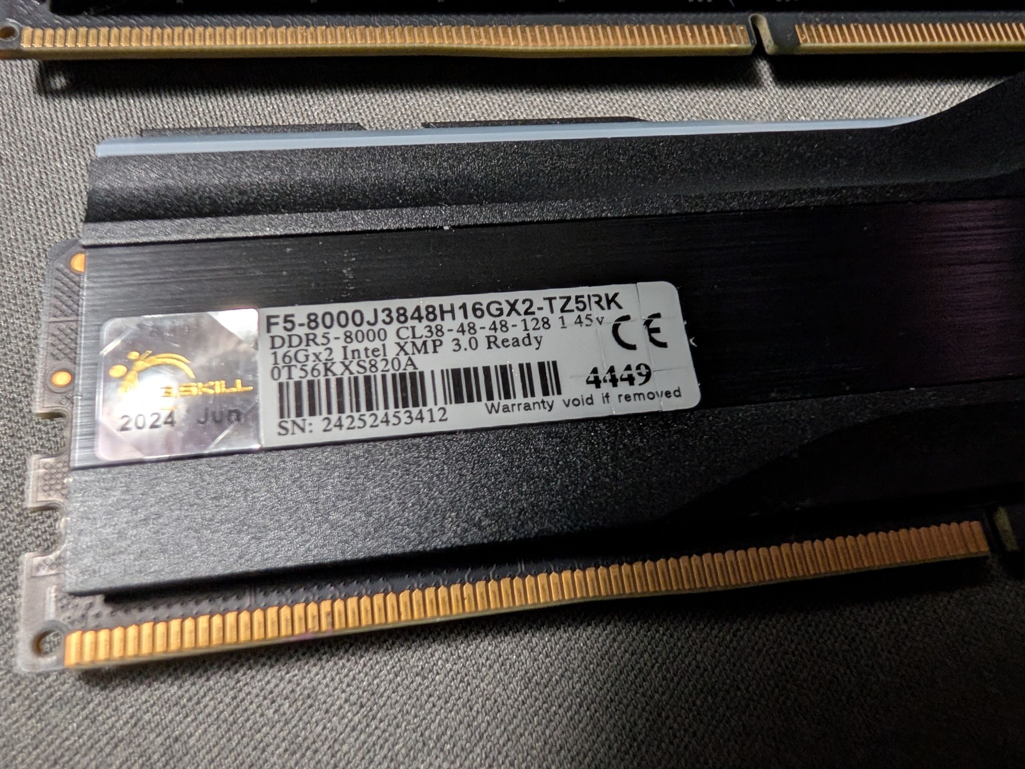 G.Skill Trident Z5 RGB 32GB (2x16GB) DDR5 8000 RAM